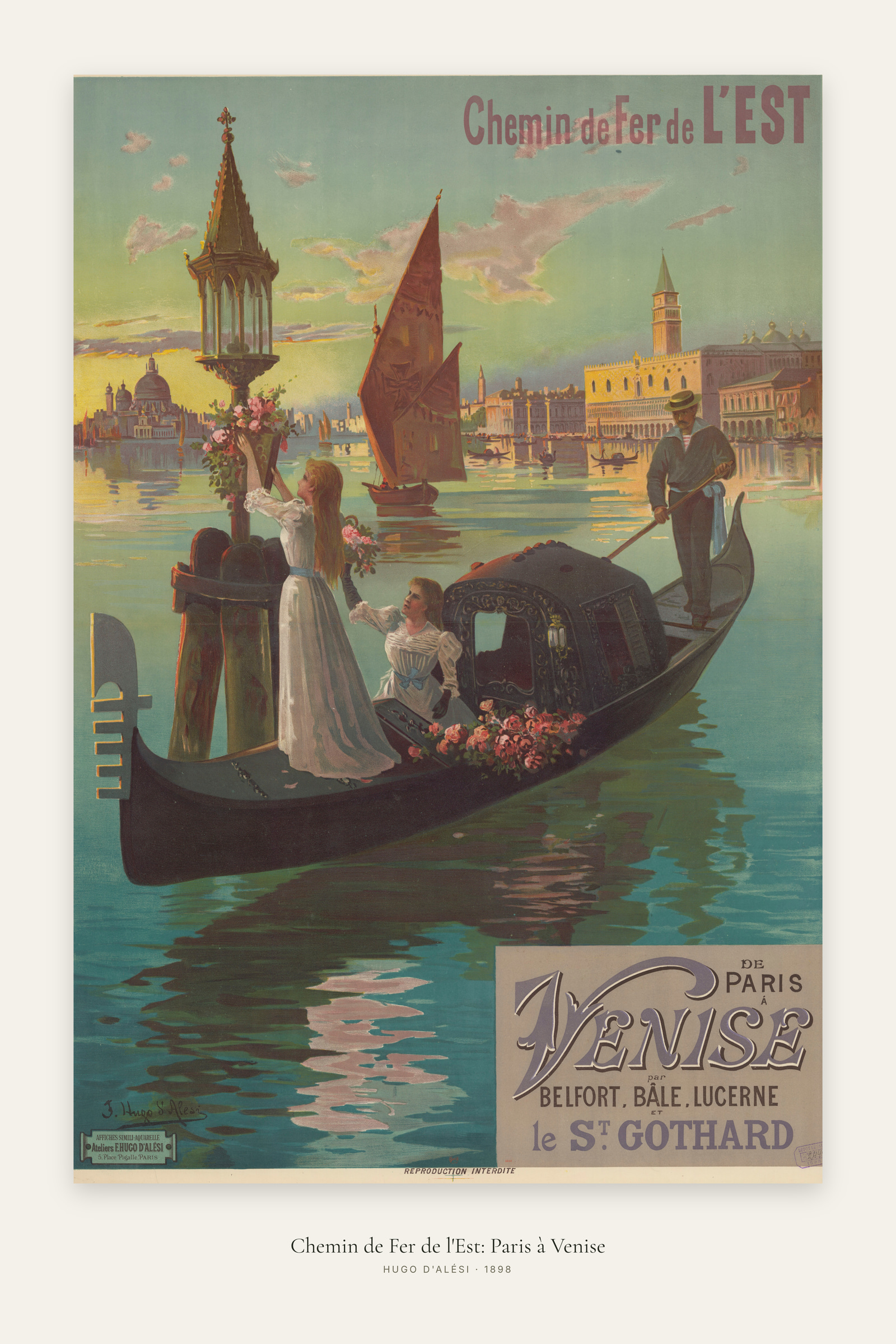 Chemin de Fer de l'Est: Paris à Venise