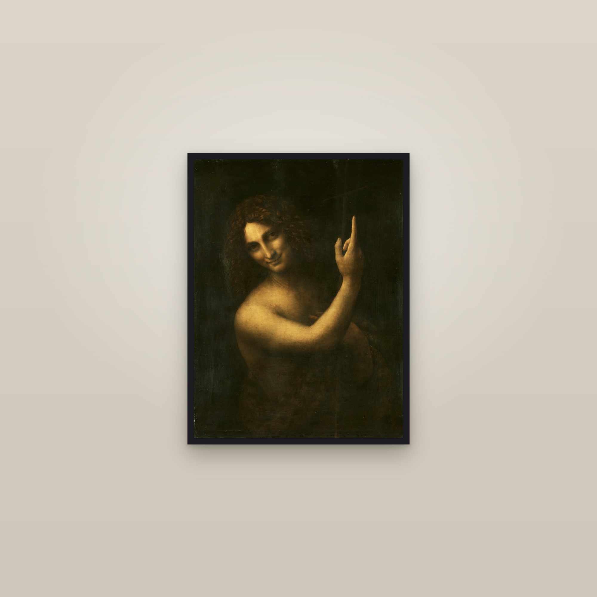 Saint John the Baptist (Full) — Full-Bleed Edition — framed in a gallery setting