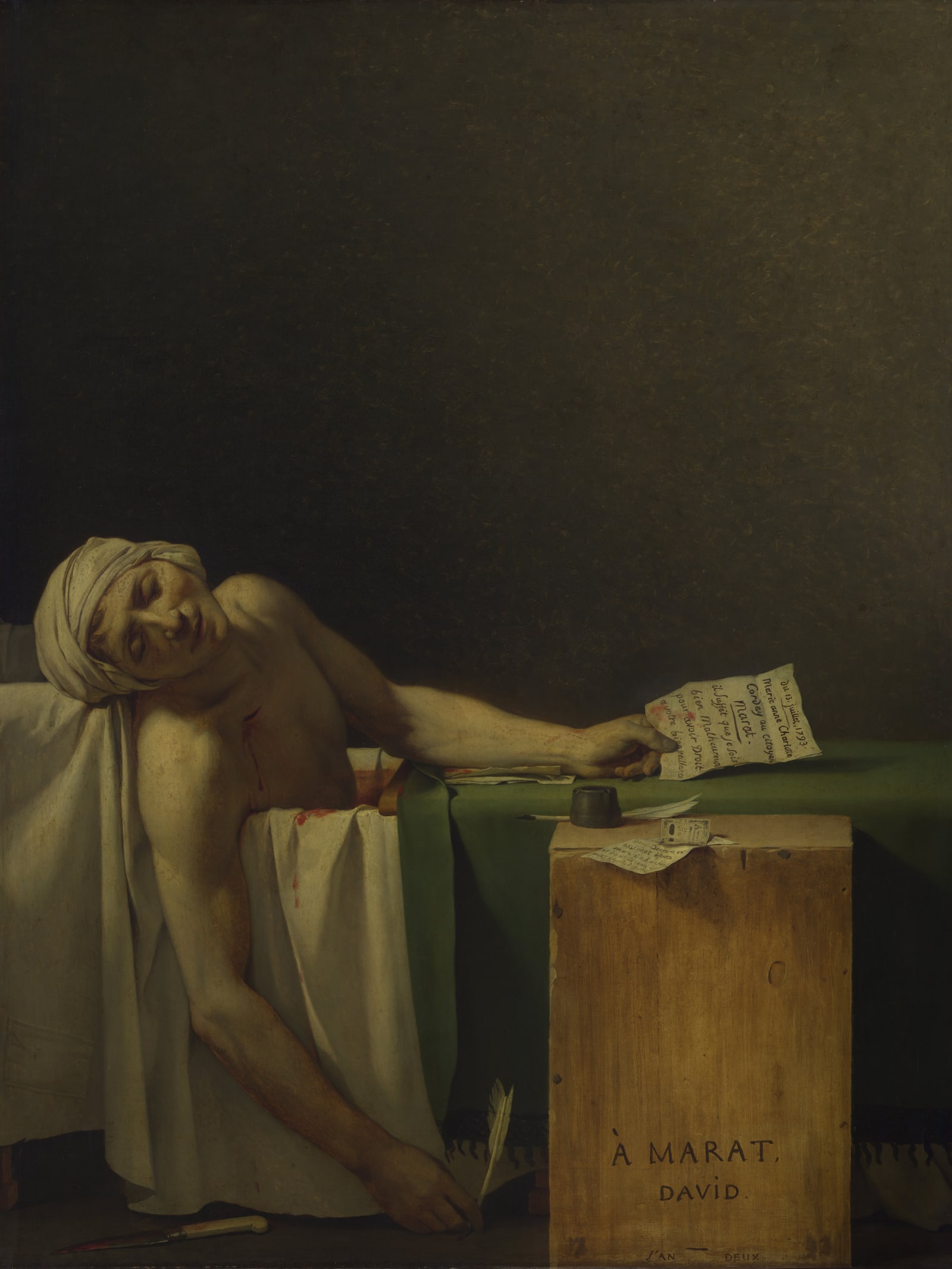 The Death of Marat (Full) — Full-Bleed Edition