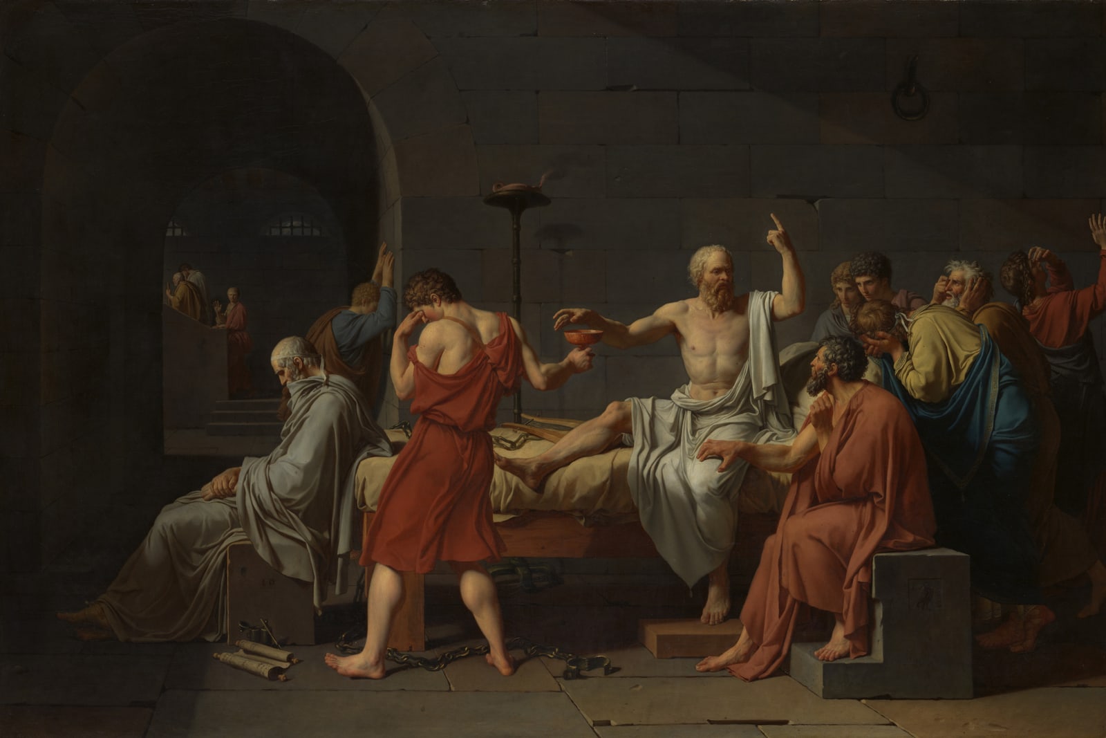 The Death of Socrates (Full) — Full-Bleed Edition