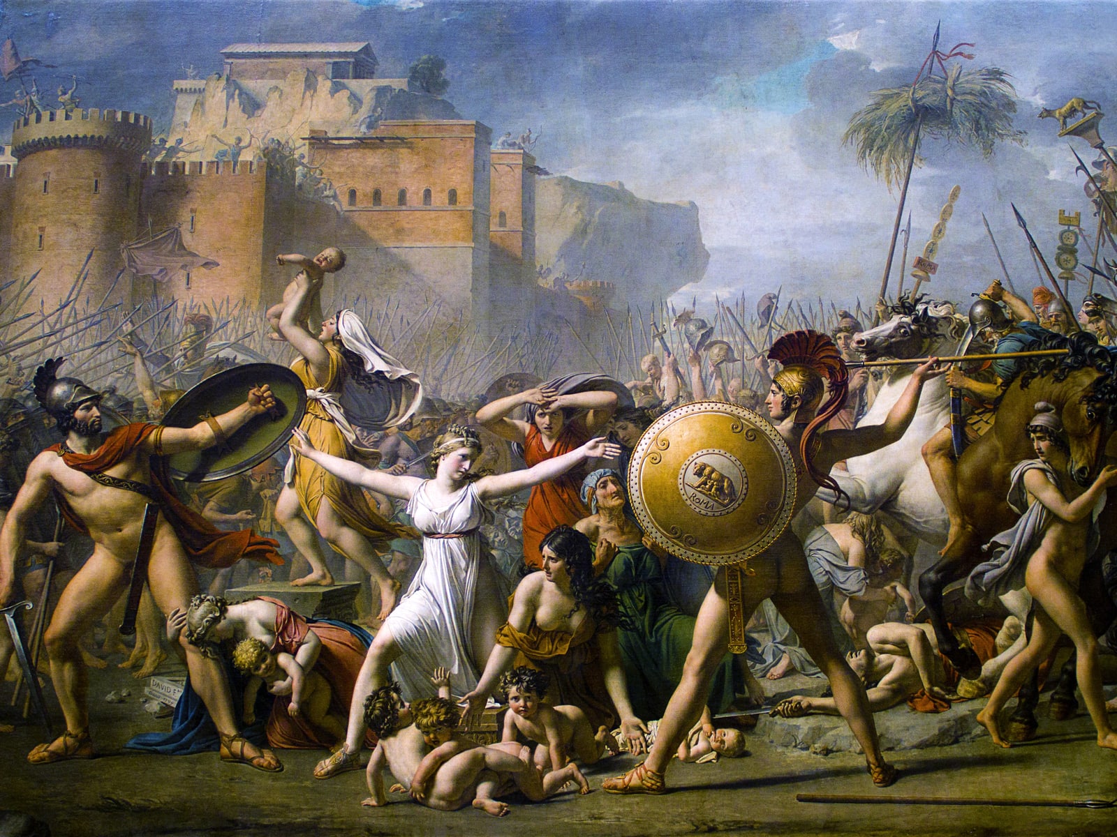 The Intervention of the Sabine Women (Full) — Full-Bleed Edition