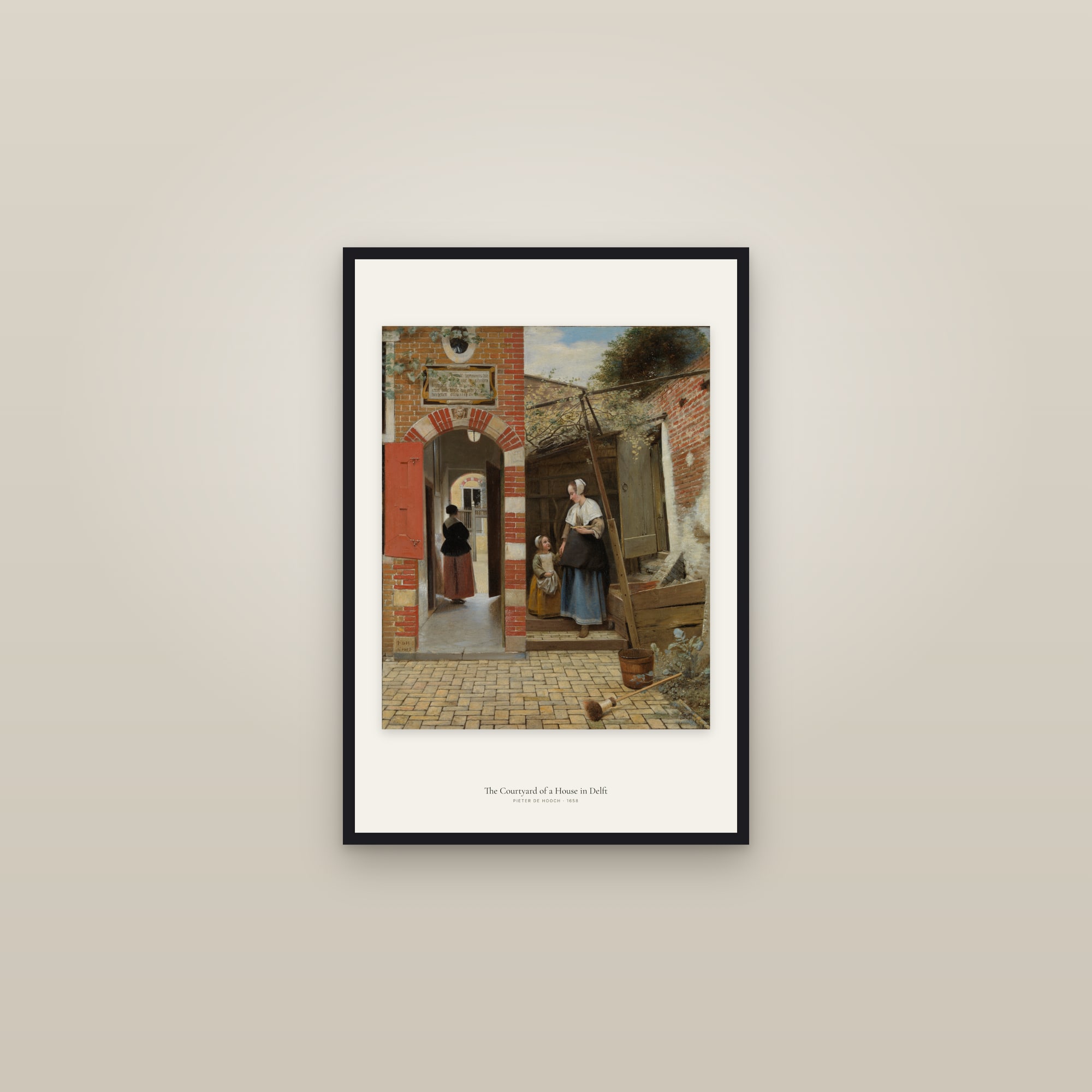The Courtyard of a House in Delft