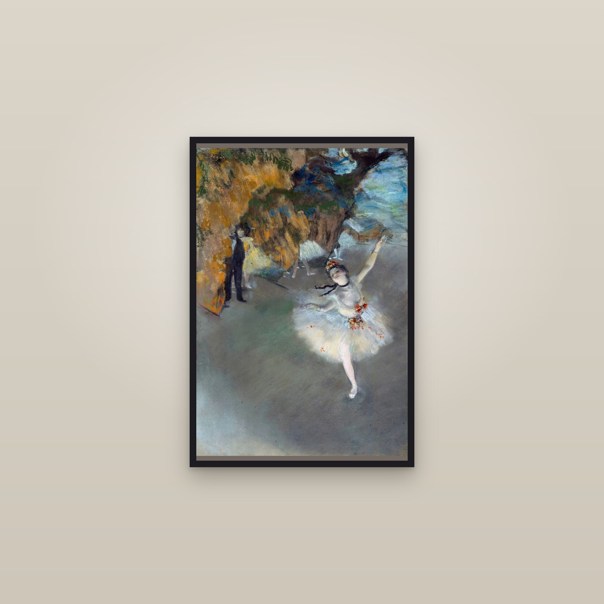 The Star (L'Étoile) (Full) — Full-Bleed Edition — framed in a gallery setting