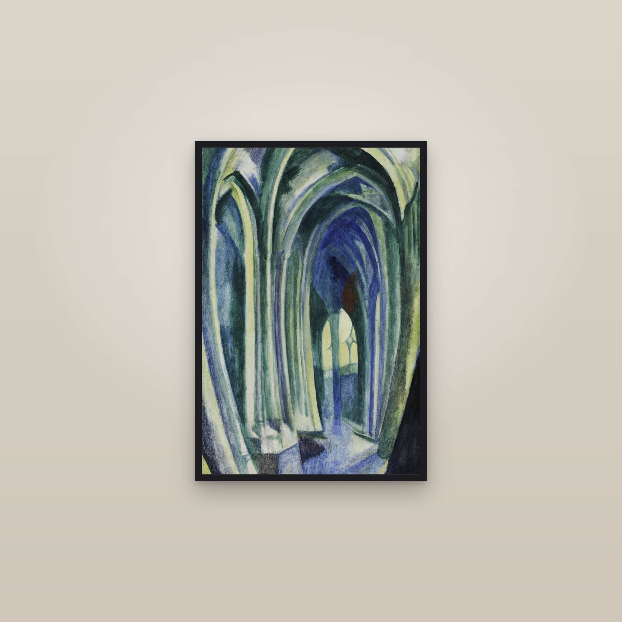 Saint-Séverin No. 5 (The Rainbow) (Full) — Full-Bleed Edition — framed in a gallery setting