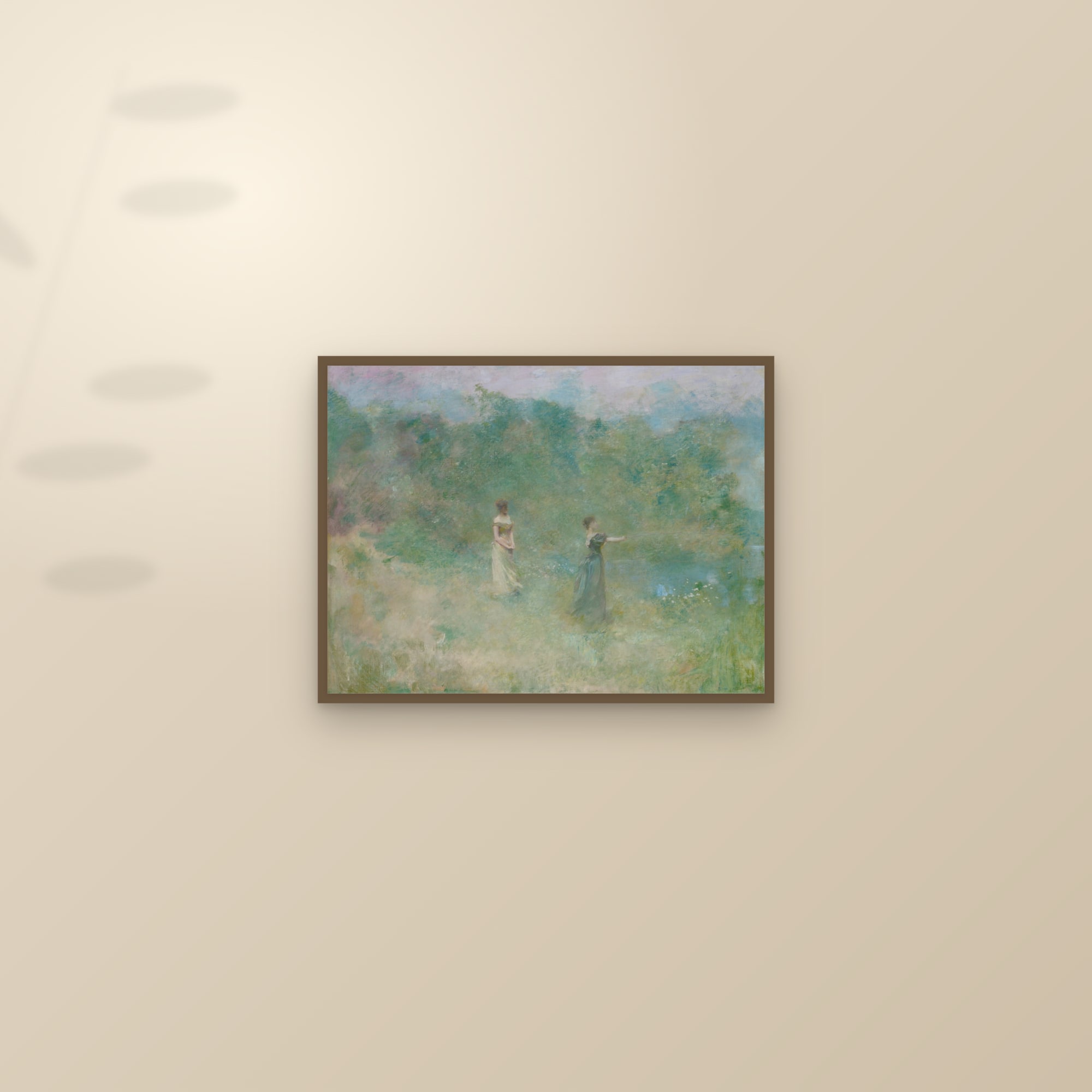 Summer (Dewing) (Full) — Full-Bleed Edition — framed and styled on a sunlit wall