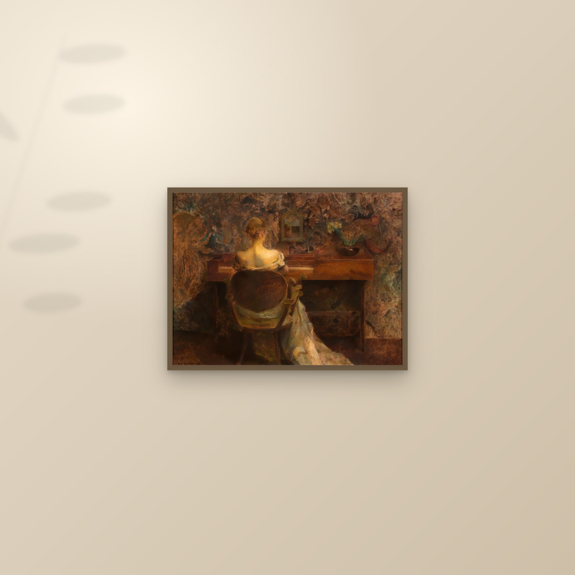 The Spinet (Full) — Full-Bleed Edition — framed and styled on a sunlit wall
