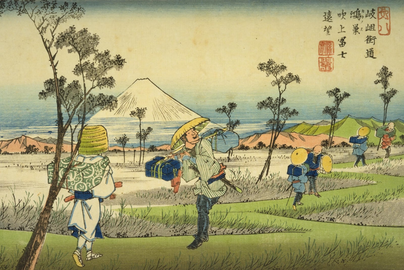 Kōnosu: Distant View of Mount Fuji from Fukiage (Full) — Full-Bleed Edition
