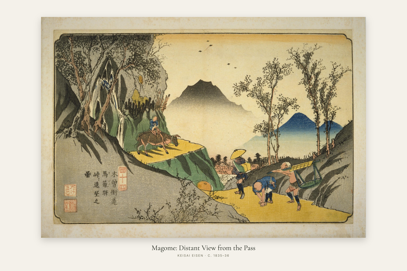 Magome: Distant View from the Pass