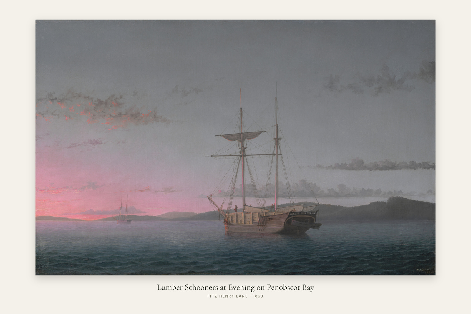 Lumber Schooners at Evening on Penobscot Bay