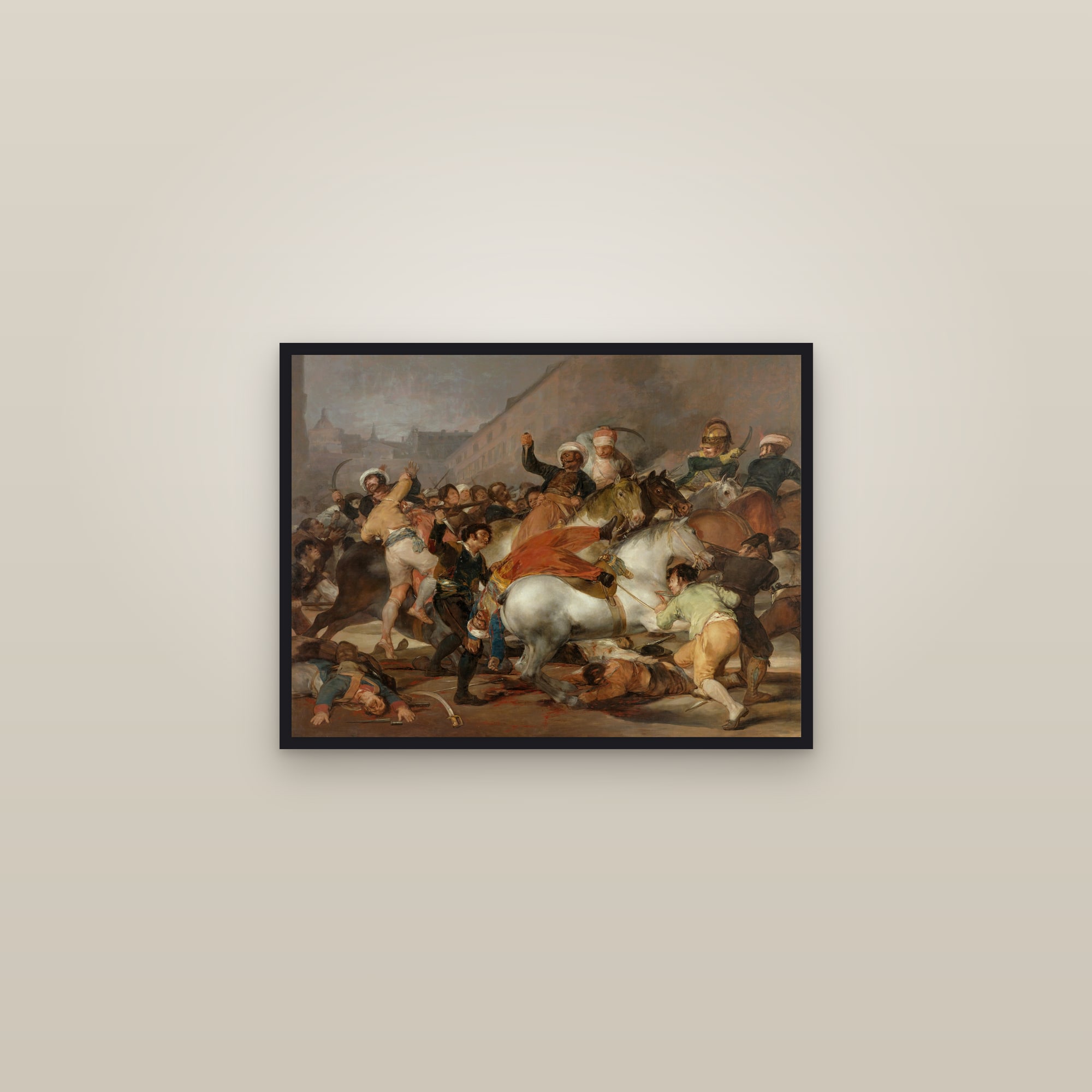 The Second of May 1808 (Full) — Full-Bleed Edition — framed in a gallery setting