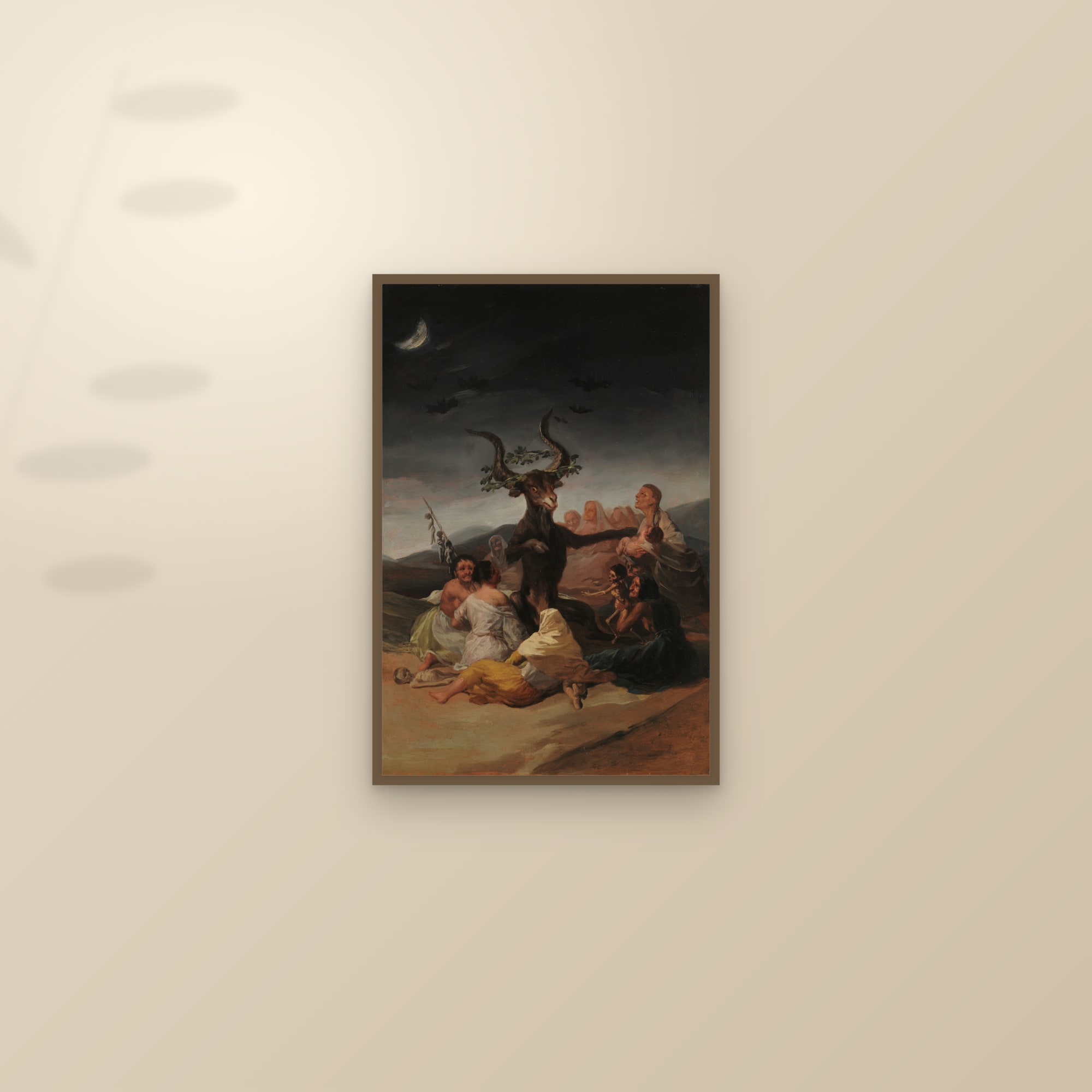 Witches' Sabbath (Full) — Full-Bleed Edition — framed and styled on a sunlit wall