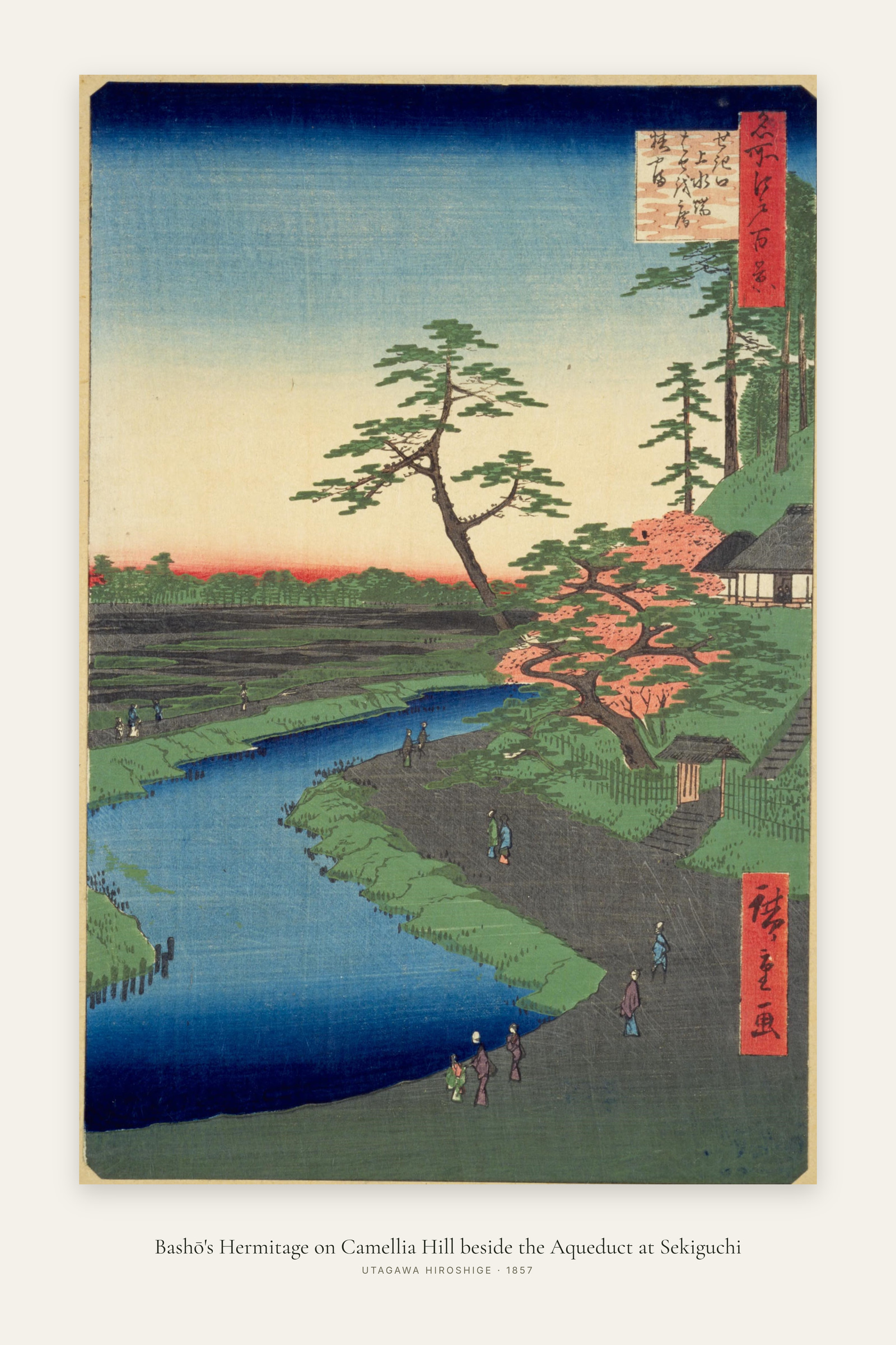 Bashō's Hermitage on Camellia Hill beside the Aqueduct at Sekiguchi