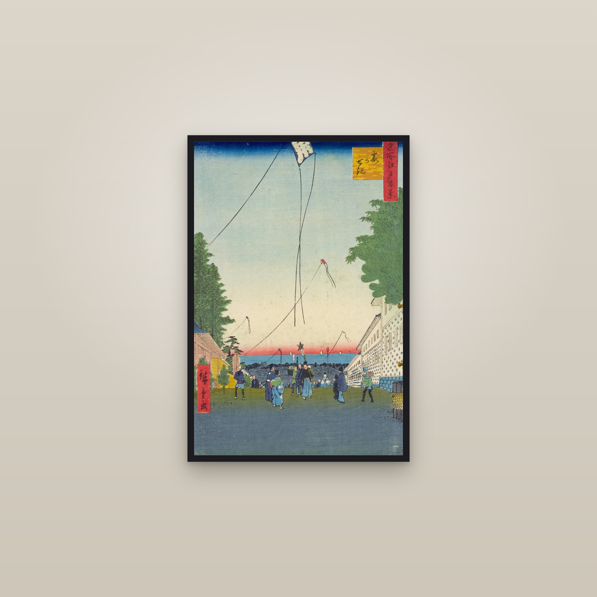 Kasumigaseki (Full) — Full-Bleed Edition — framed in a gallery setting