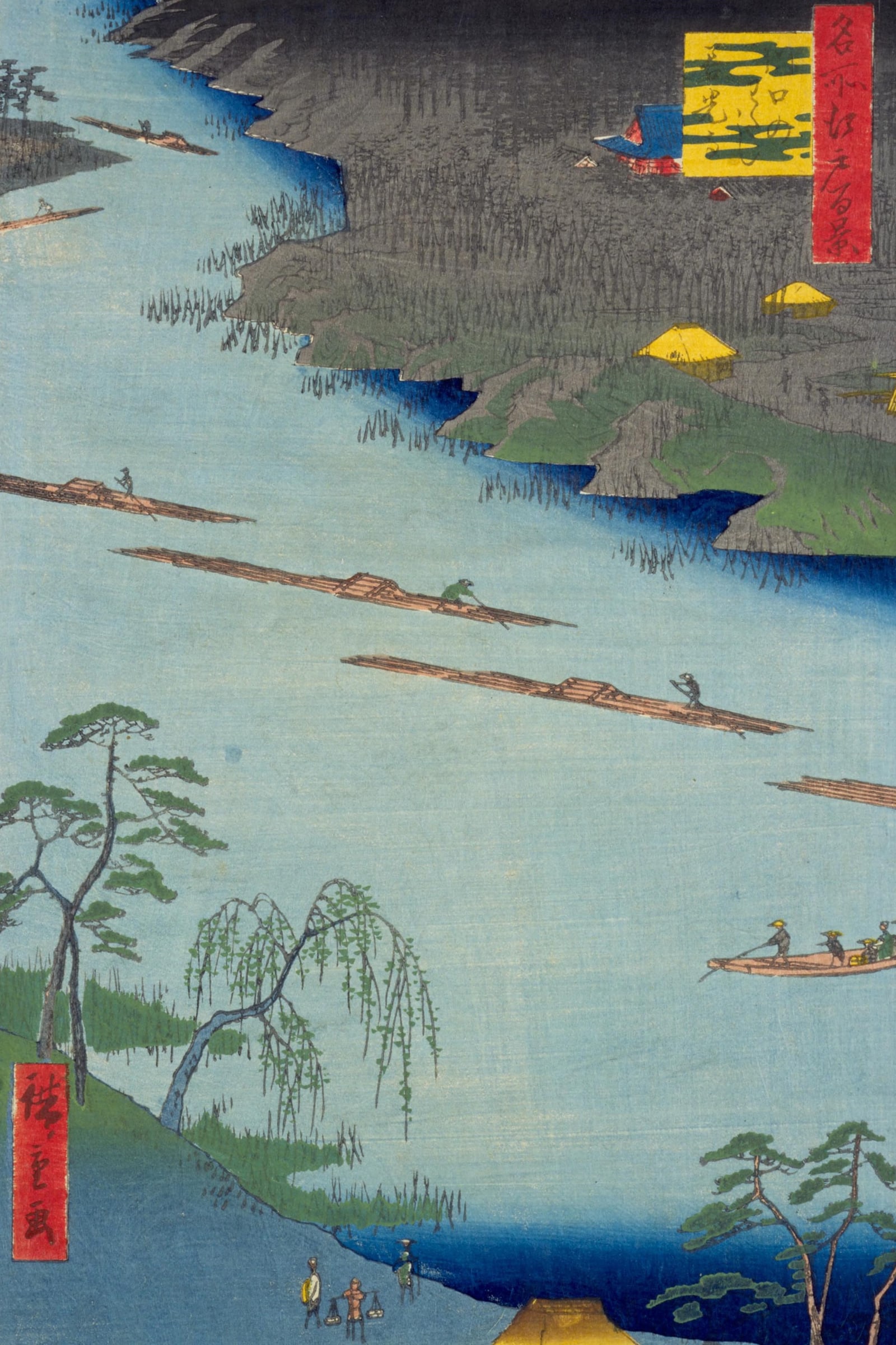 The Kawaguchi Ferry and Zenkōji Temple (Full) — Full-Bleed Edition