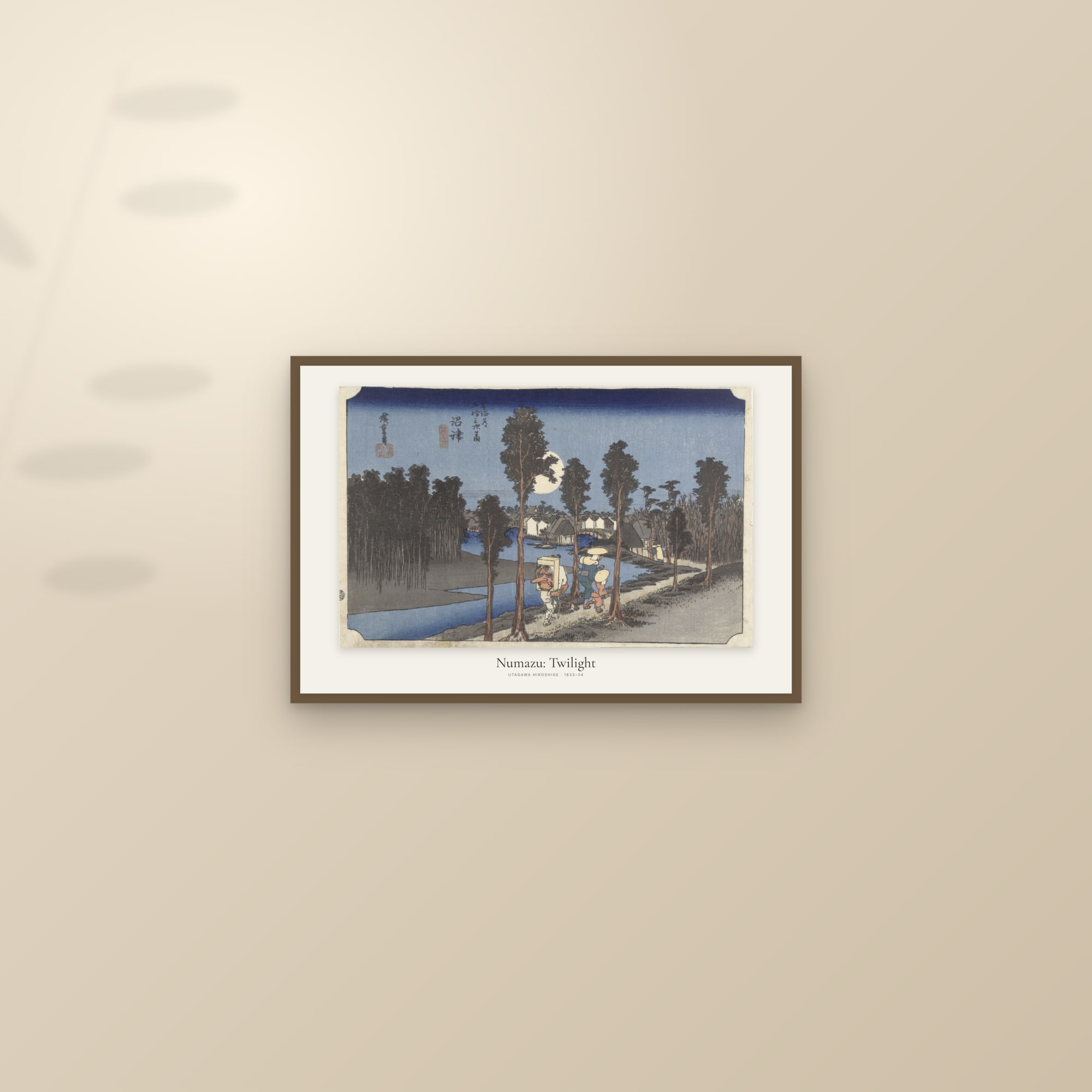 Numazu: Twilight — framed and styled on a sunlit wall