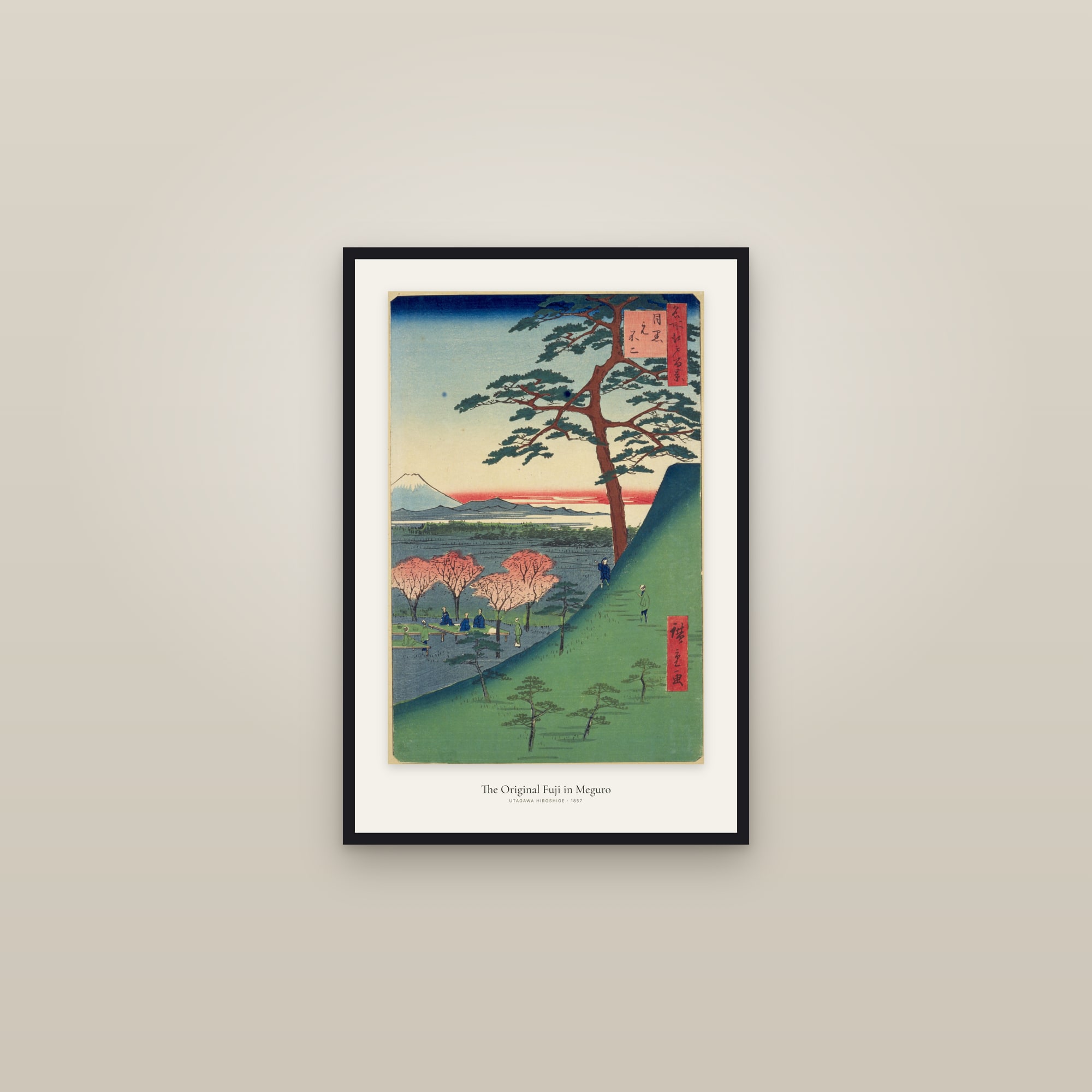 The Original Fuji in Meguro — framed in a gallery setting