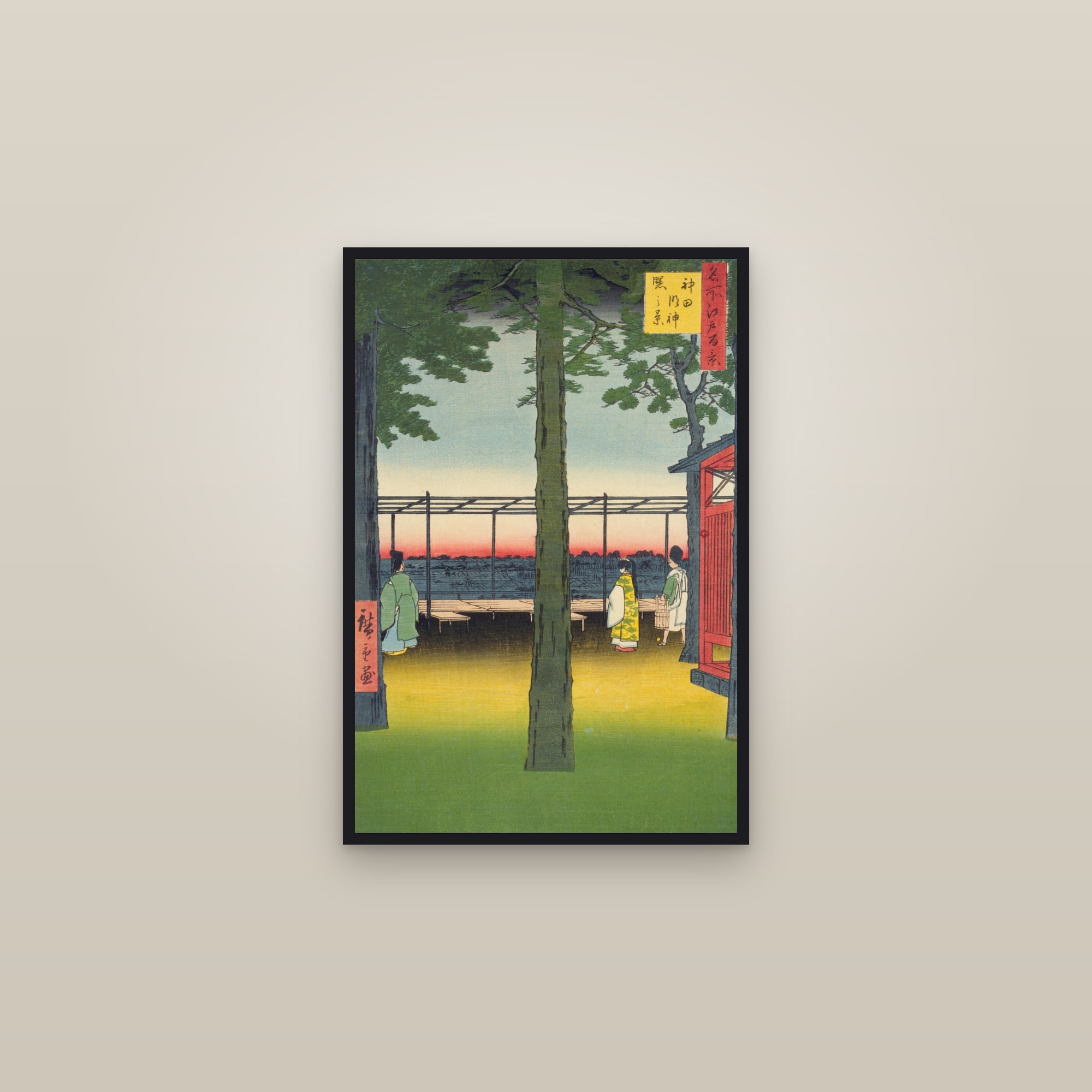 Sunrise at Kanda Myōjin Shrine (Full) — Full-Bleed Edition