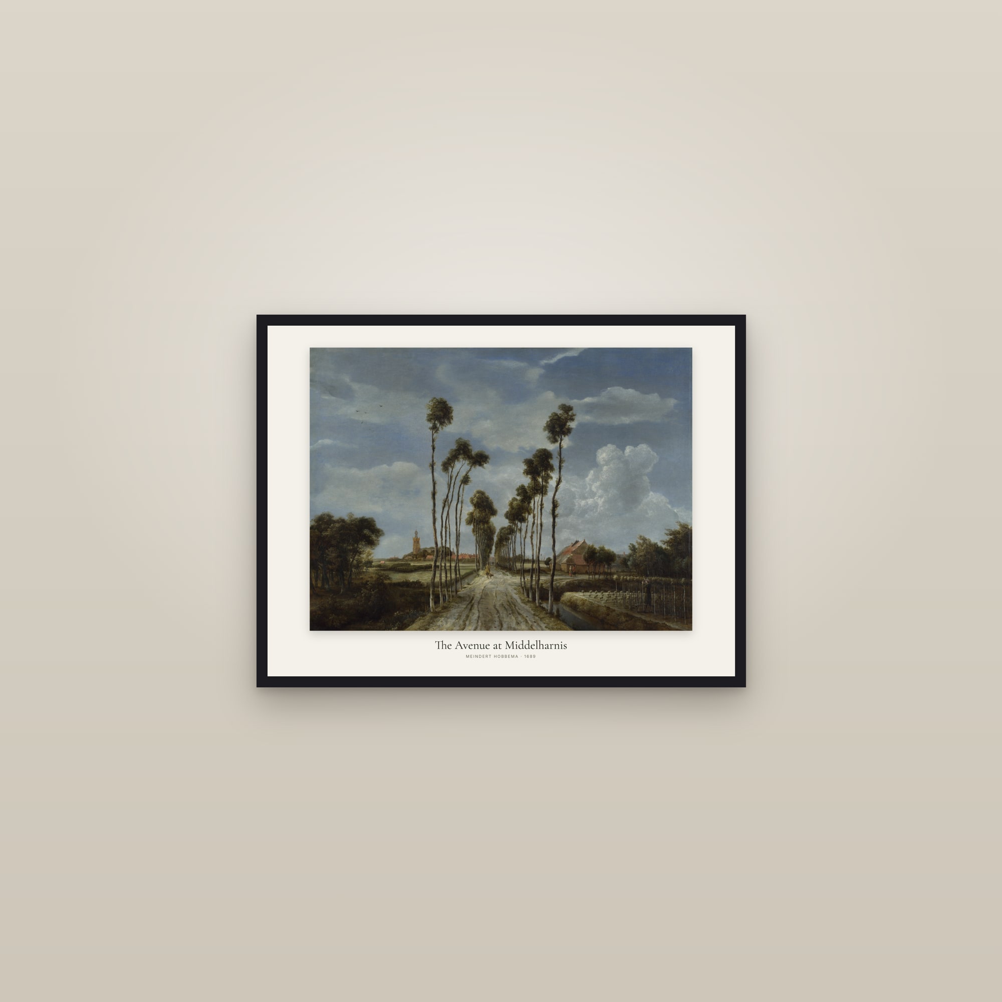 The Avenue at Middelharnis — framed in a gallery setting