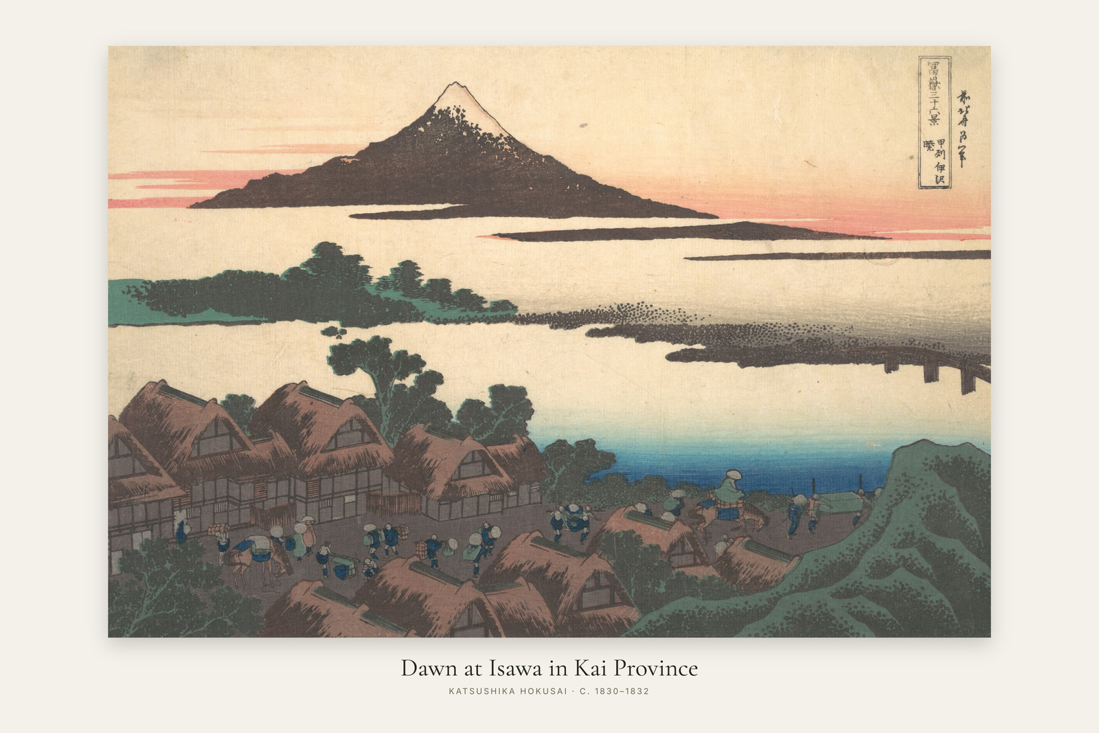 Dawn at Isawa in Kai Province