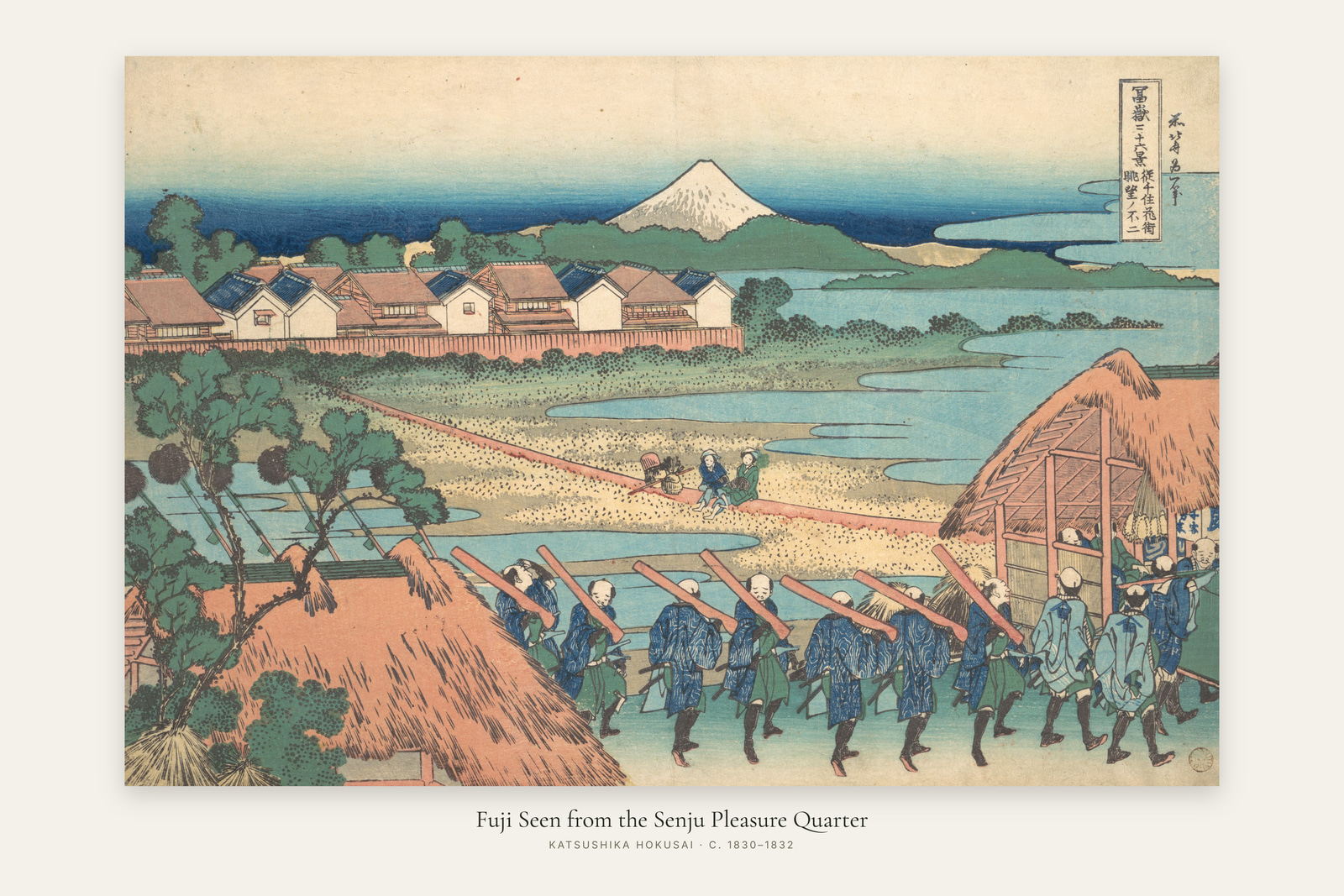 Fuji Seen from the Senju Pleasure Quarter