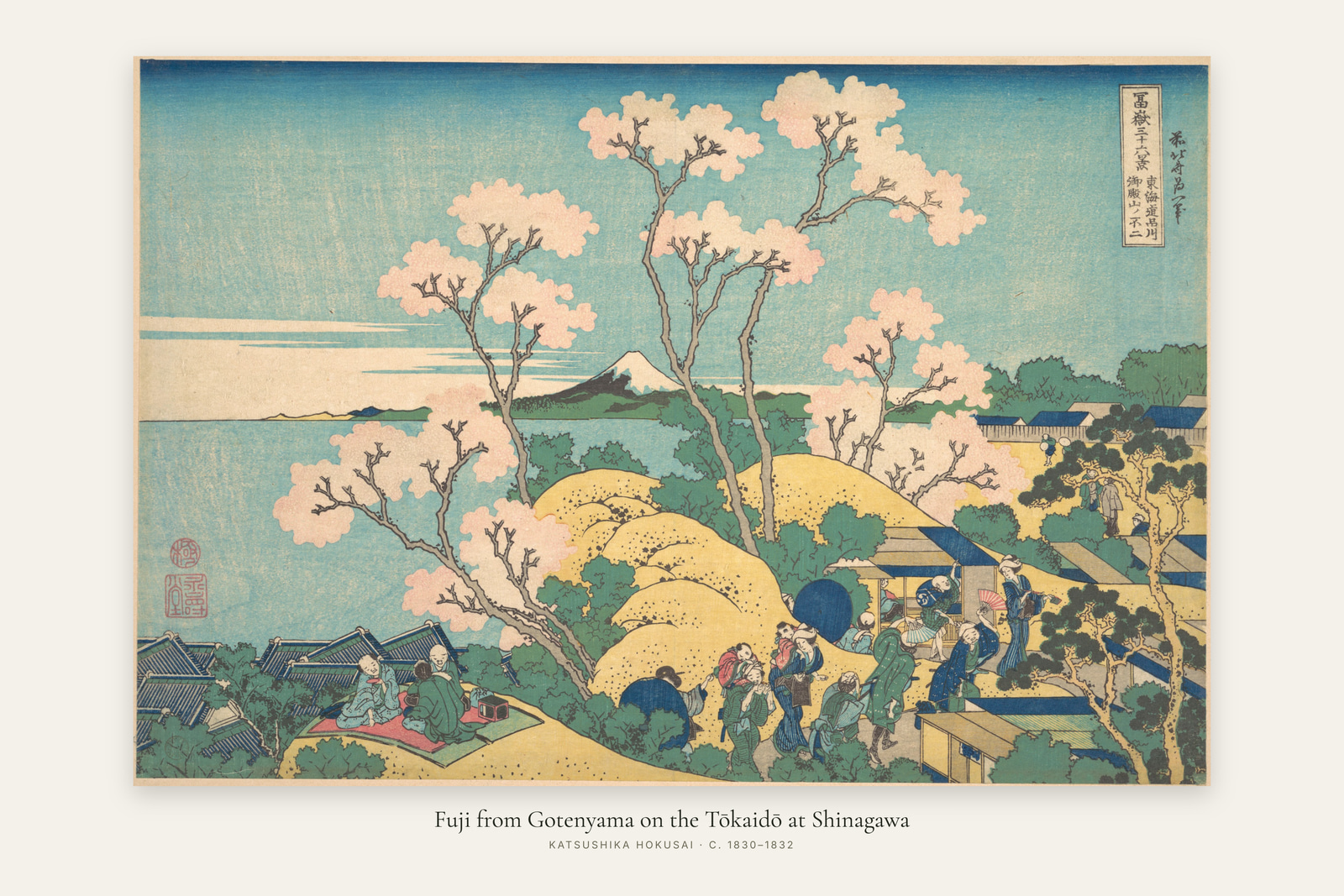 Fuji from Gotenyama on the Tōkaidō at Shinagawa