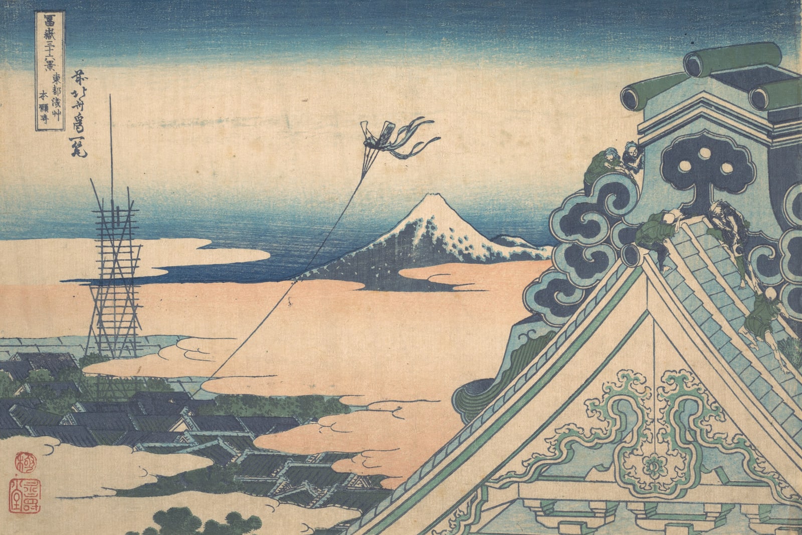 Honganji Temple at Asakusa in Edo (Full) — Full-Bleed Edition