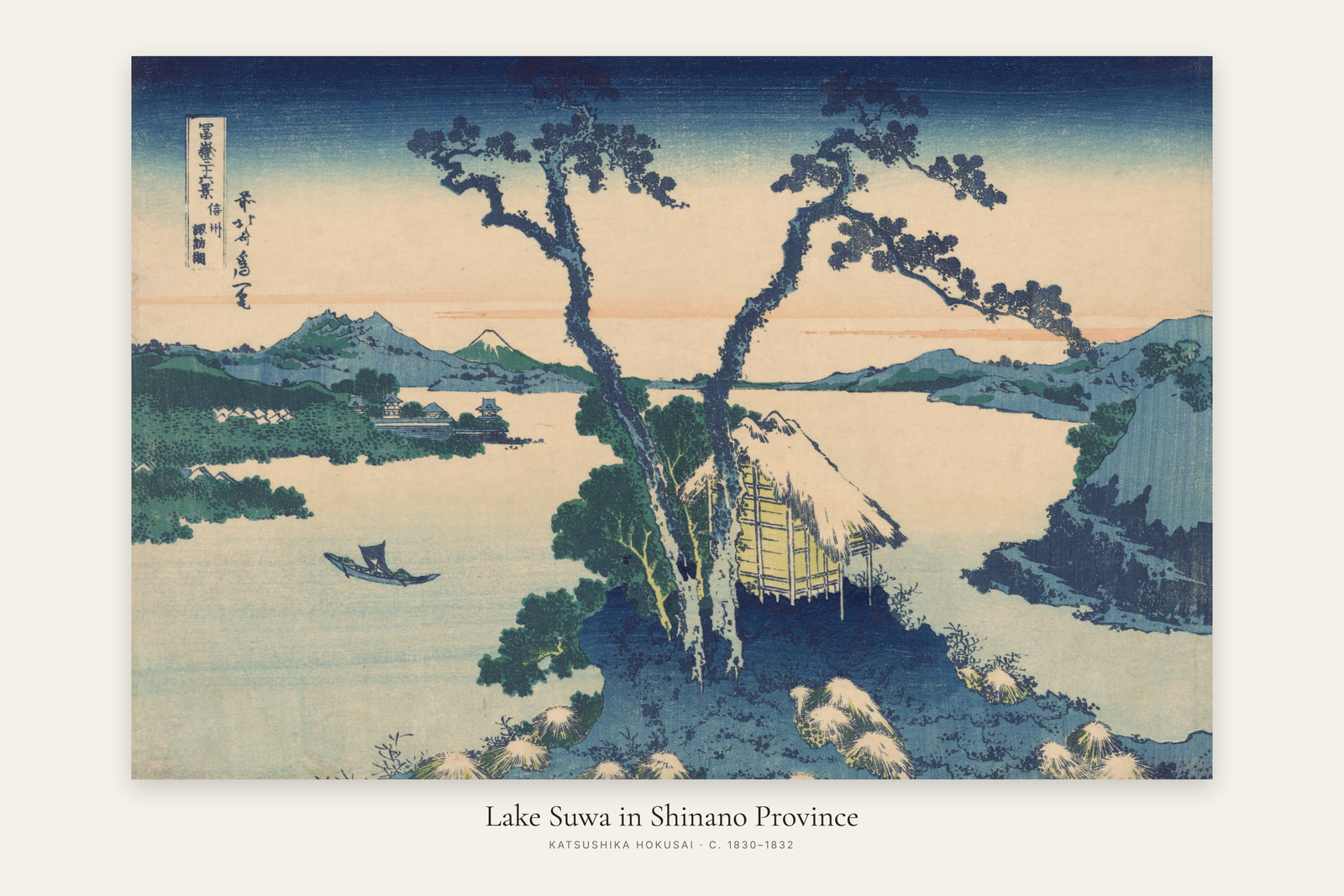 Lake Suwa in Shinano Province