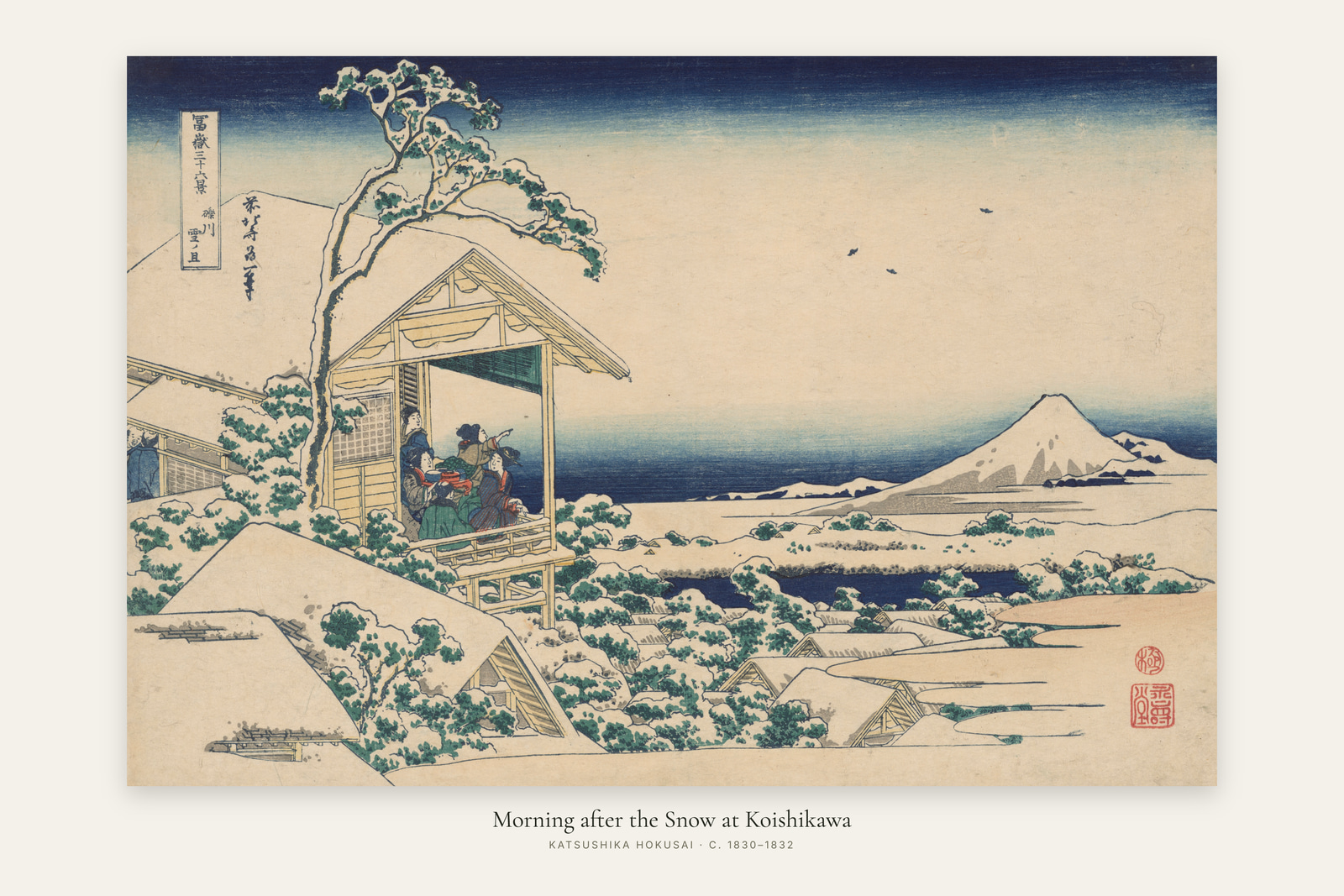 Morning after the Snow at Koishikawa