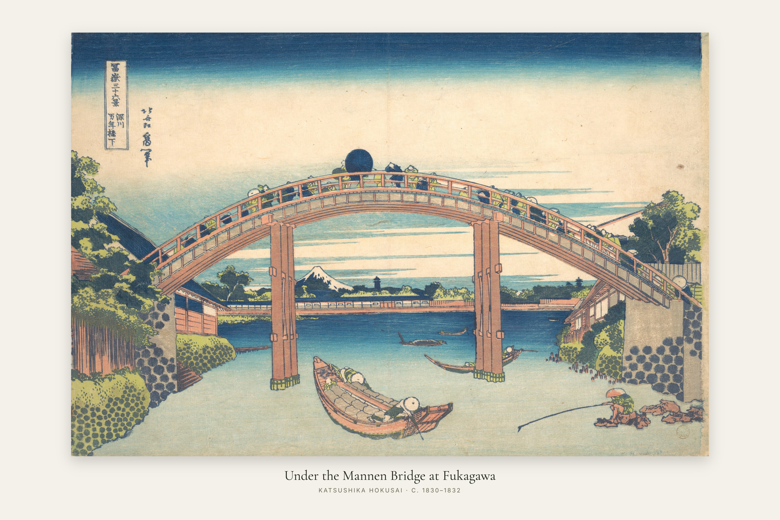 Under the Mannen Bridge at Fukagawa