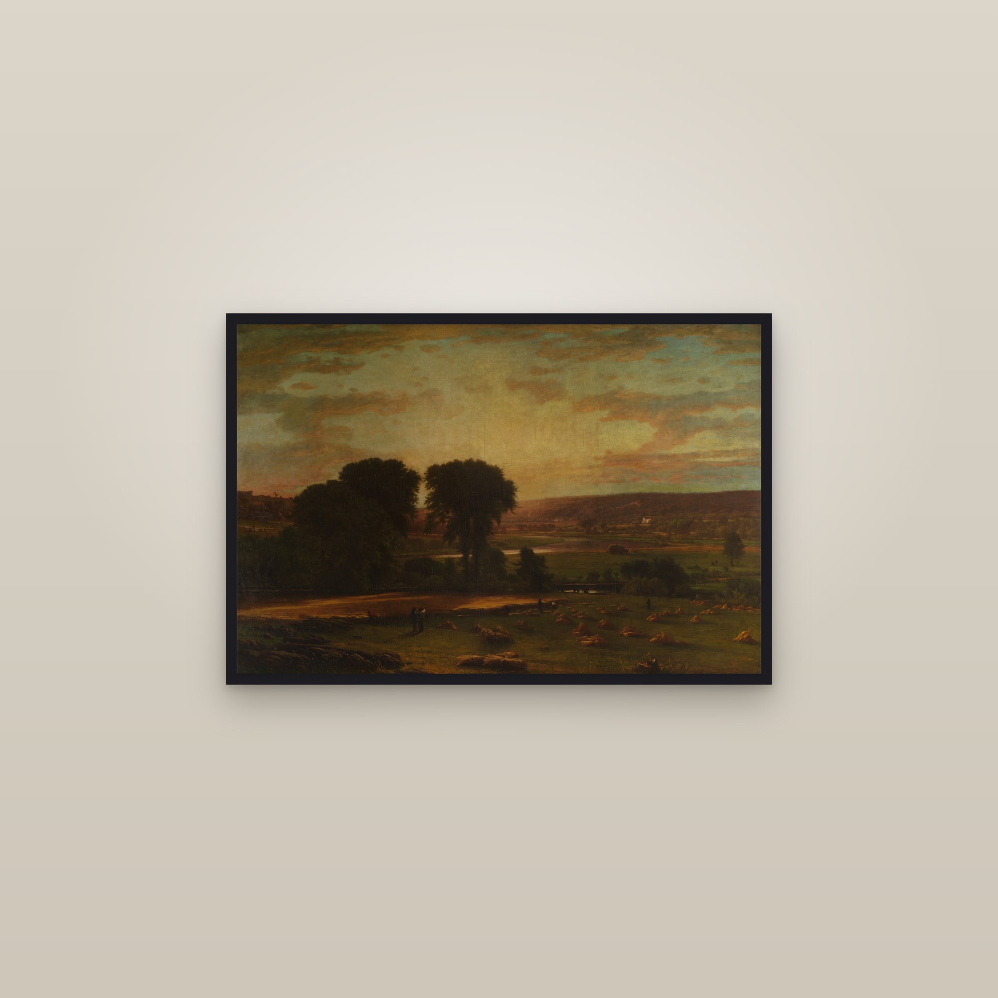 Peace and Plenty (Full) — Full-Bleed Edition — framed in a gallery setting