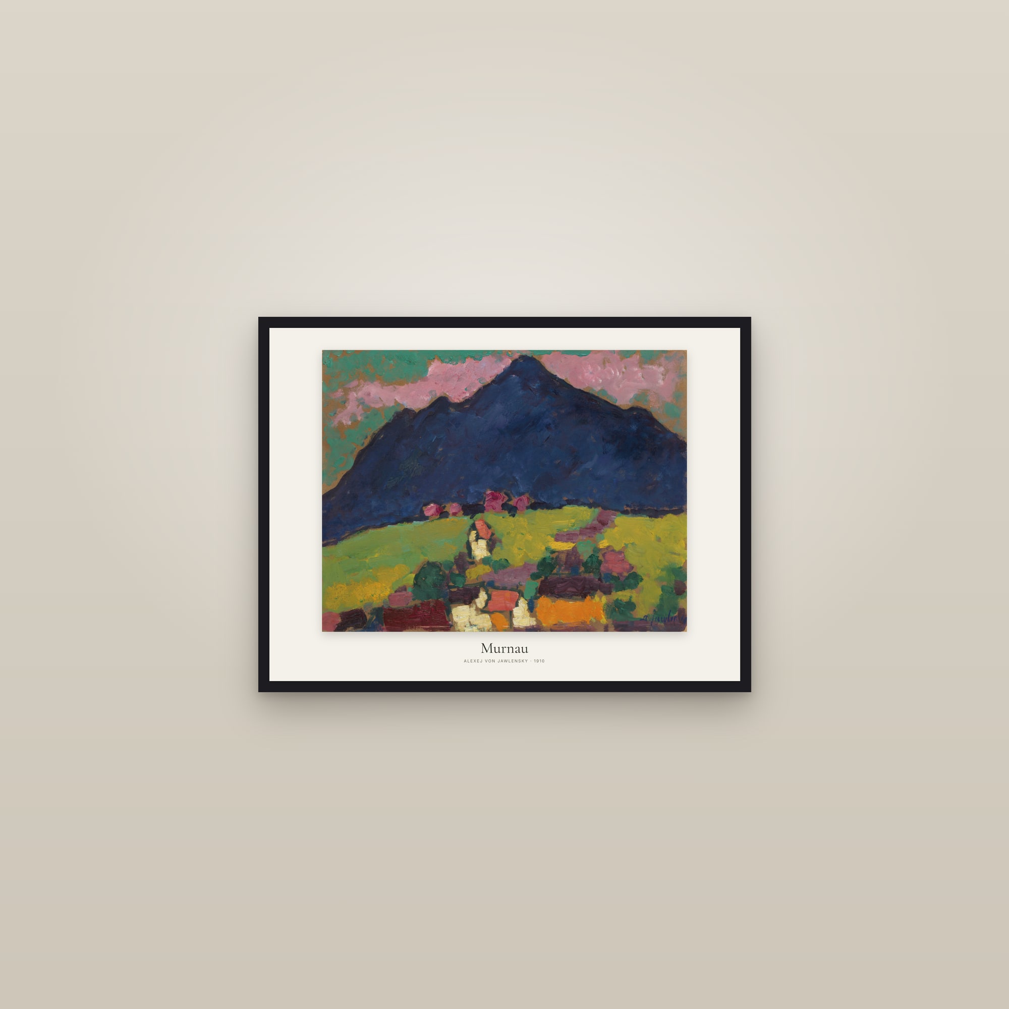 Murnau — framed in a gallery setting