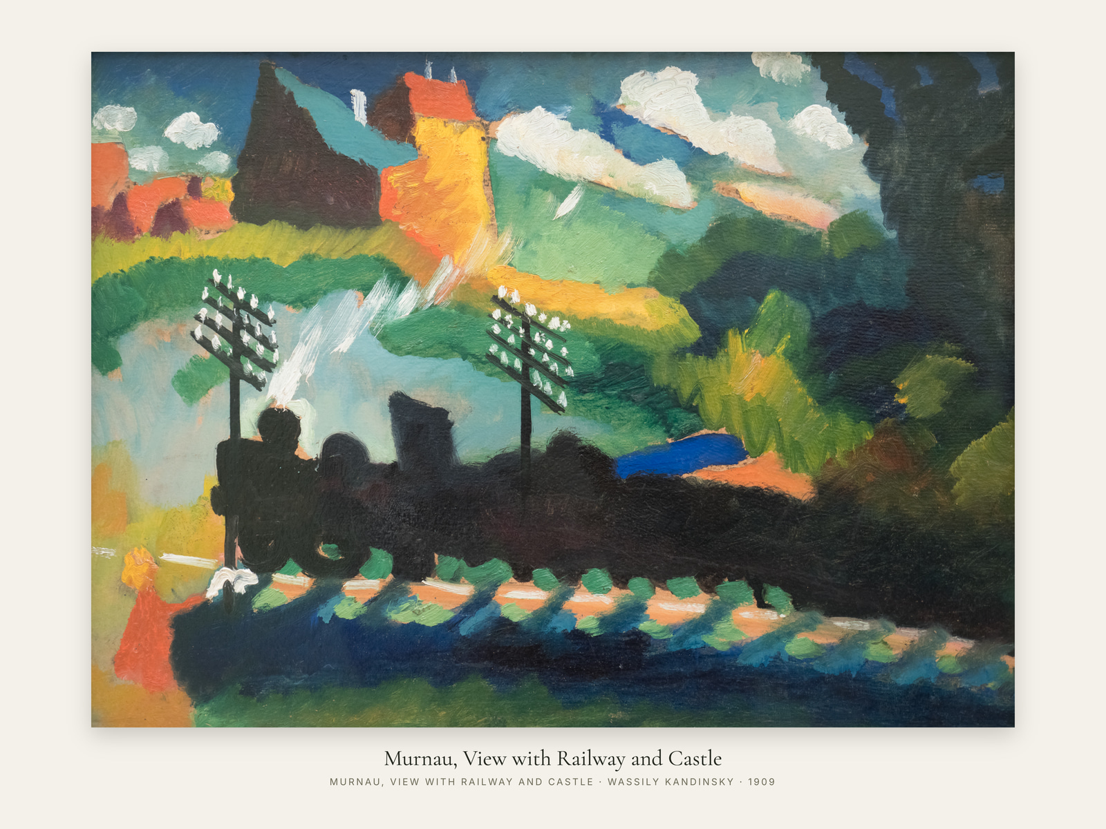 Murnau, View with Railway and Castle
