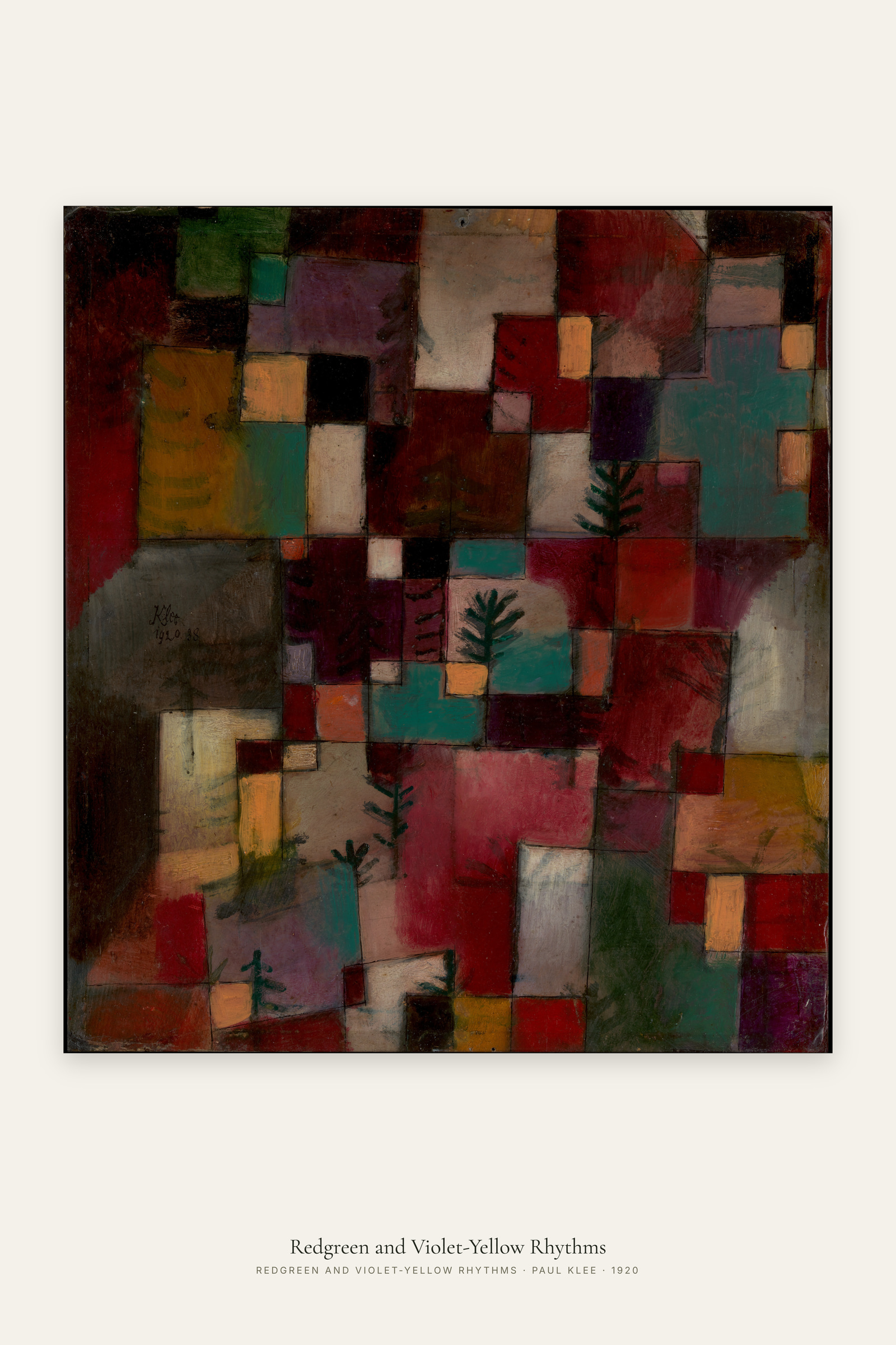 Redgreen and Violet-Yellow Rhythms