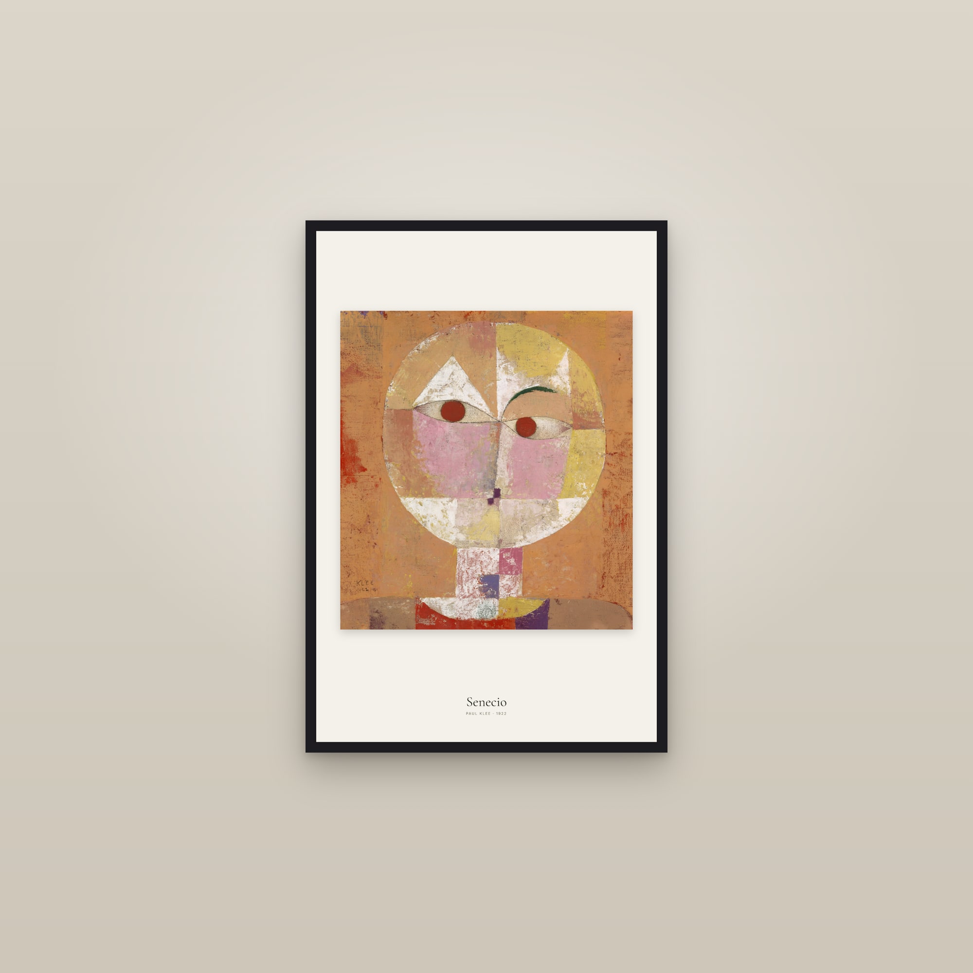 Senecio — framed in a gallery setting