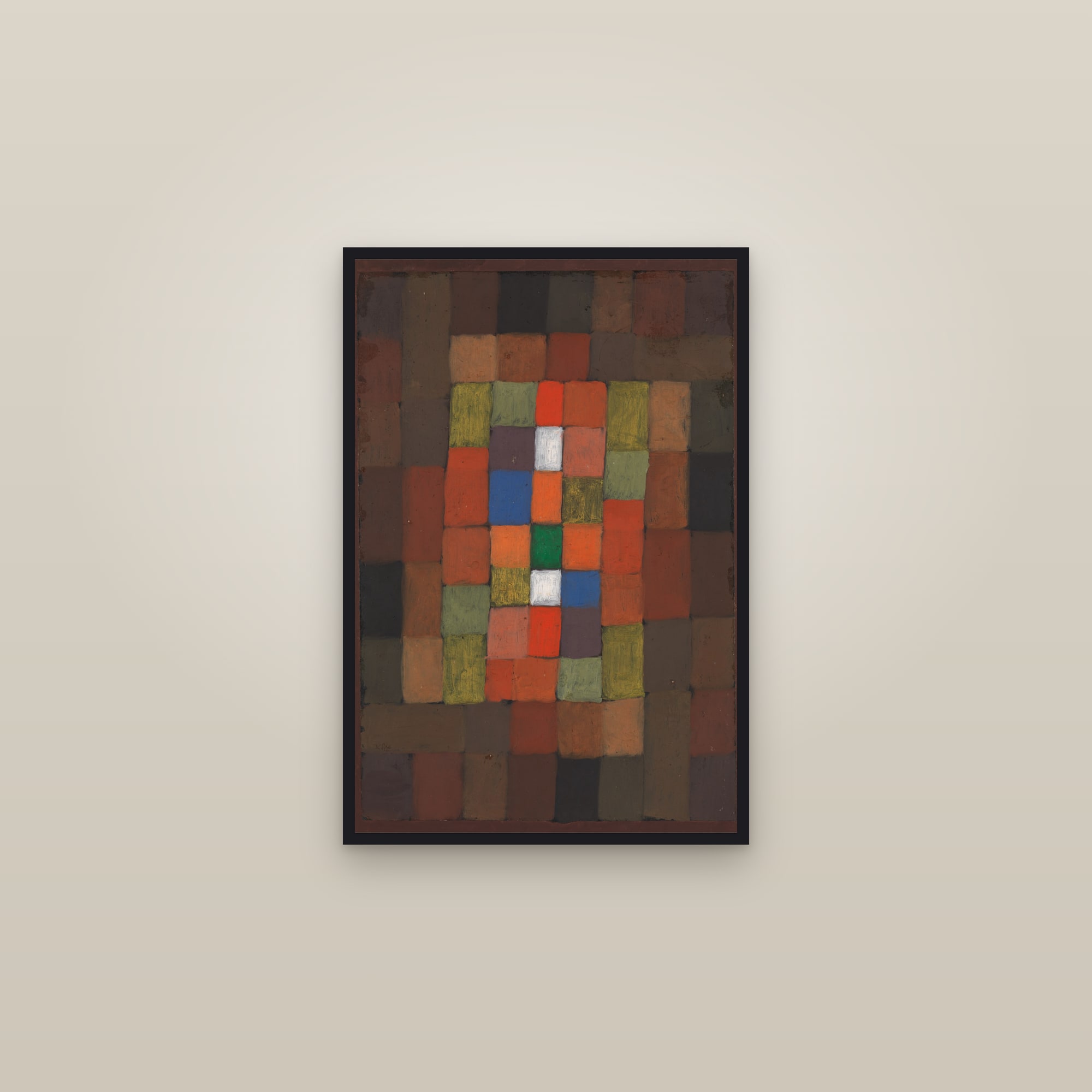 Static-Dynamic Gradation (Full) — Full-Bleed Edition — framed in a gallery setting