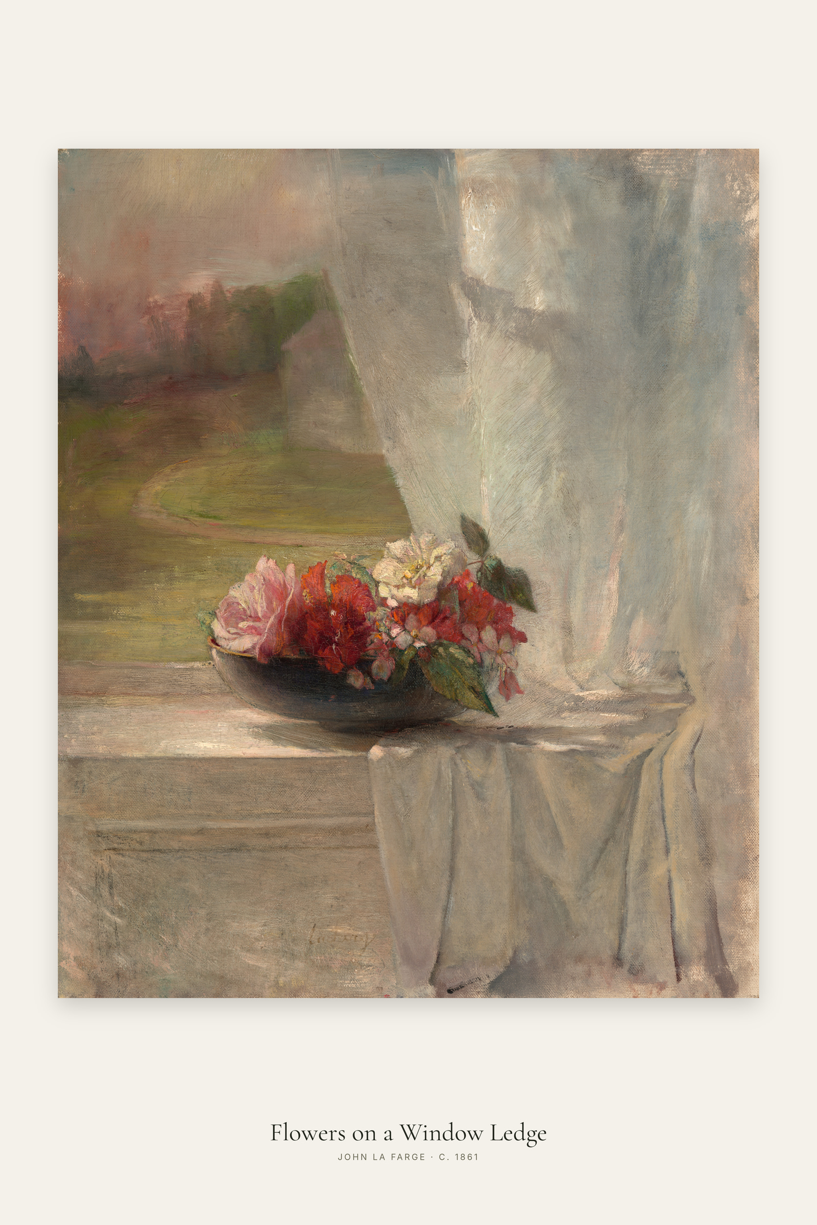 Flowers on a Window Ledge