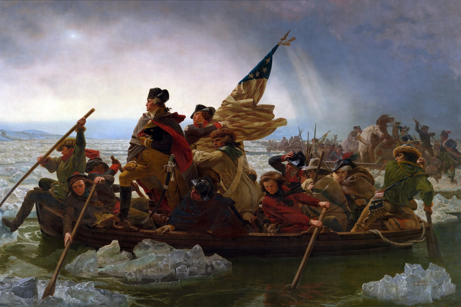 Washington Crossing the Delaware (Full) — Full-Bleed Edition
