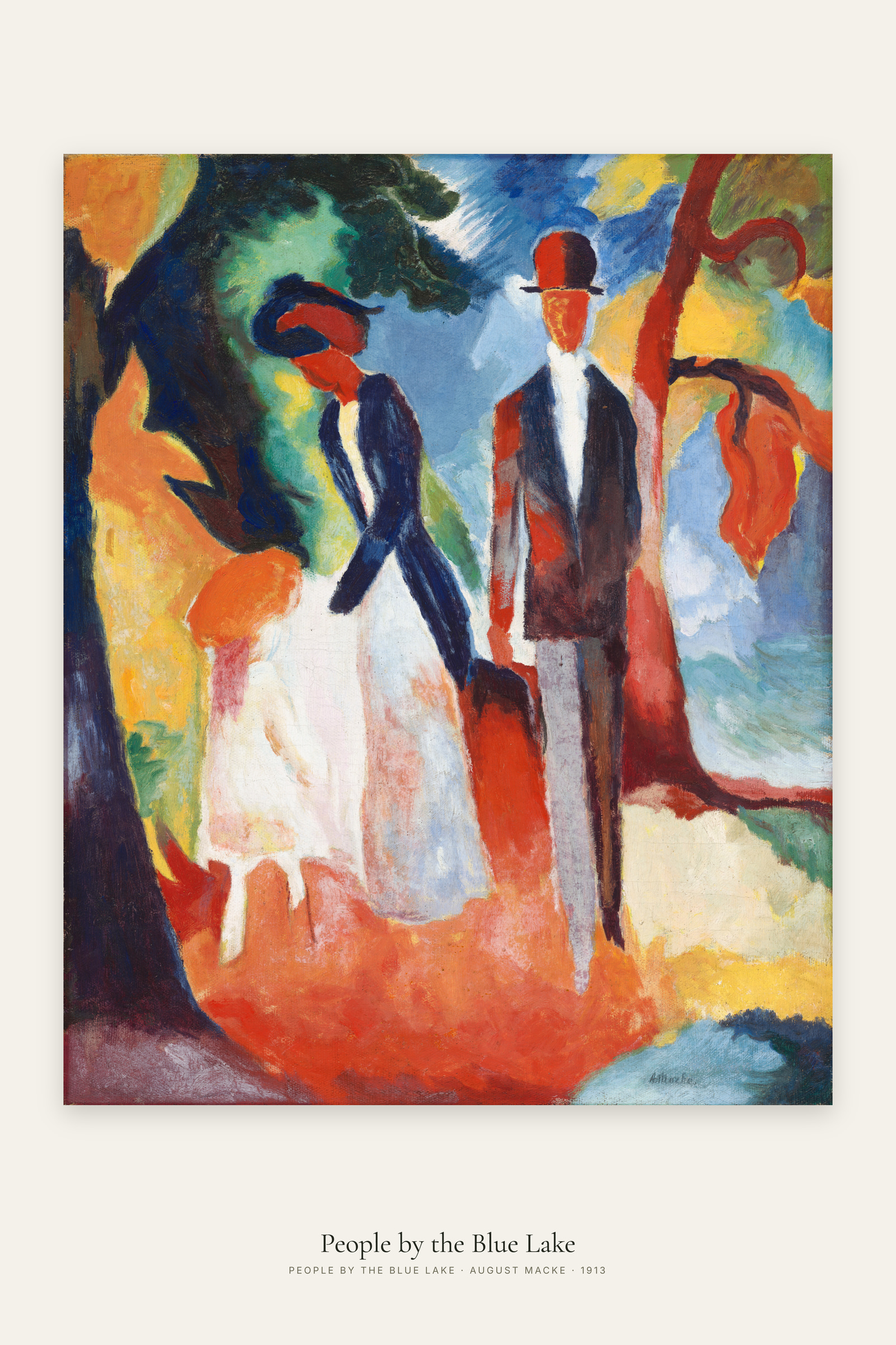 People by the Blue Lake