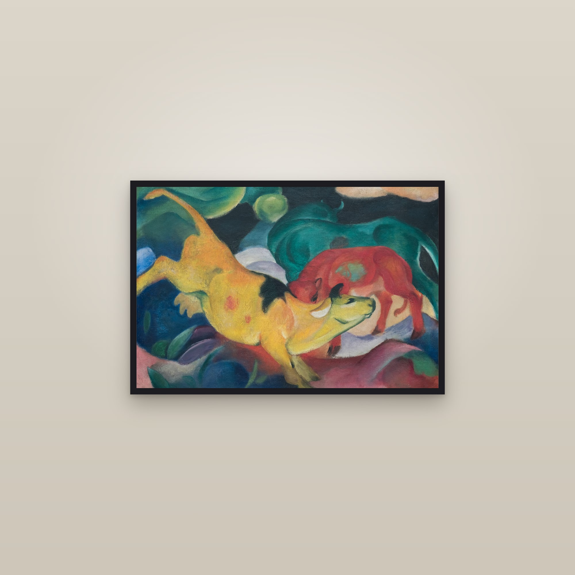 Cows, Red, Green, Yellow (Full) — Full-Bleed Edition
