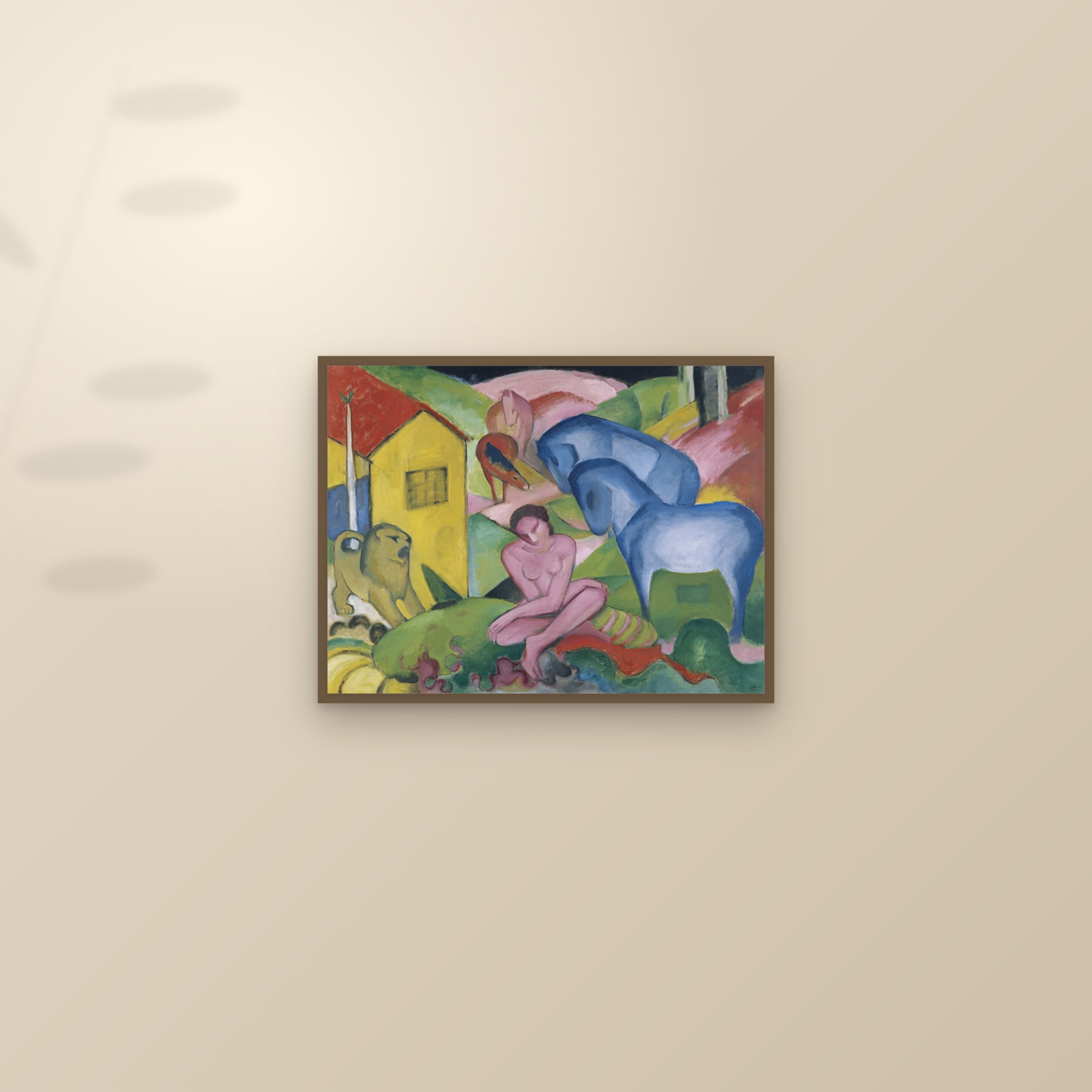 The Dream (Full) — Full-Bleed Edition — framed and styled on a sunlit wall