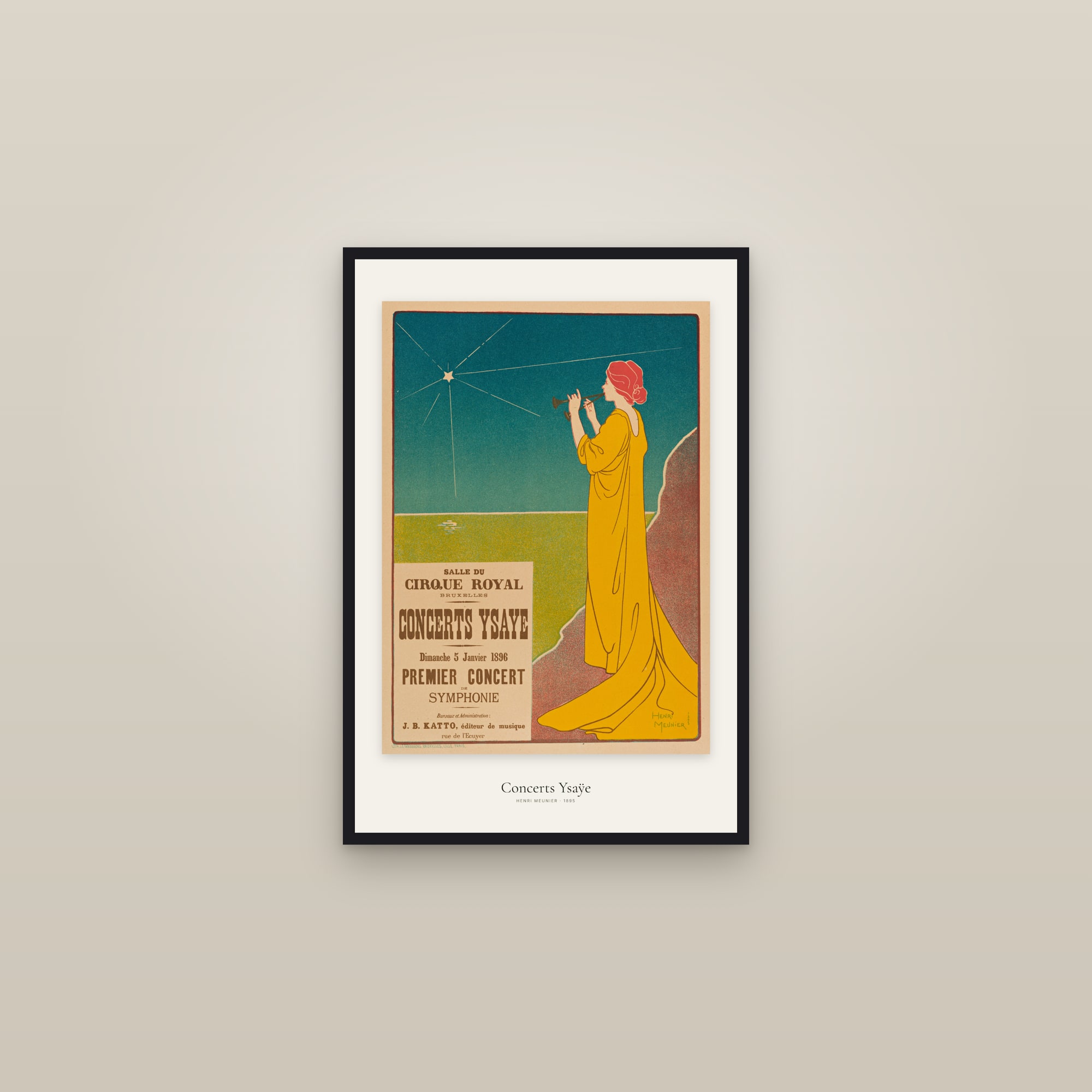 Concerts Ysaÿe — framed in a gallery setting