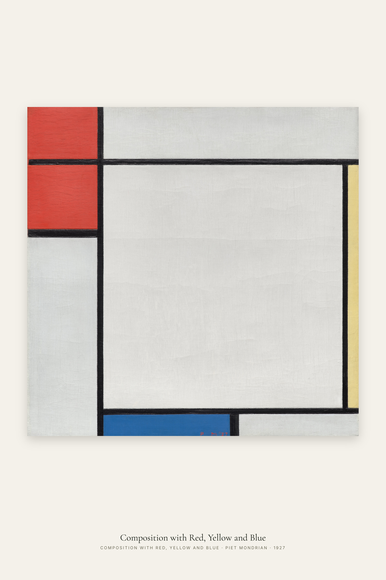 Composition with Red, Yellow and Blue