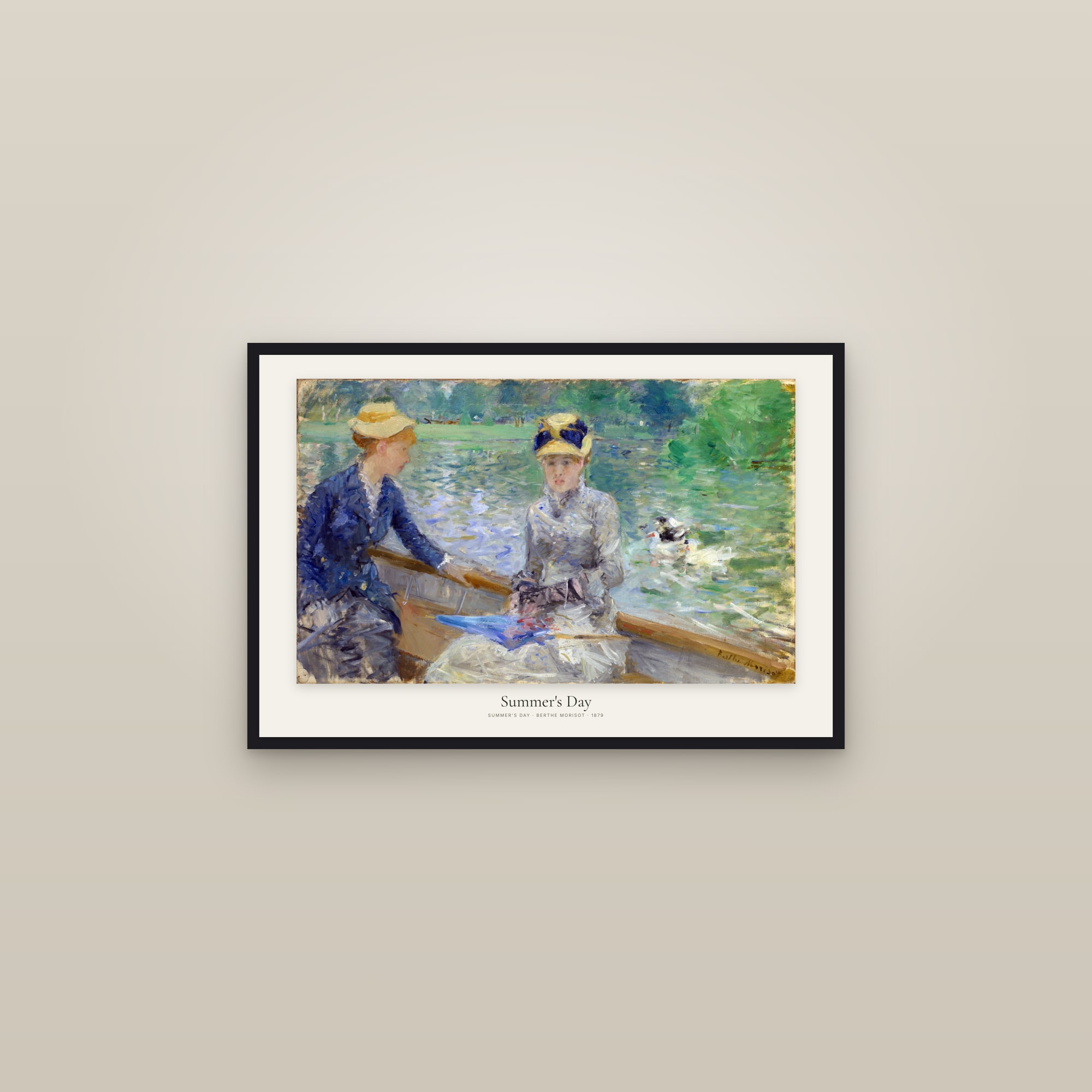 Summer's Day — framed in a gallery setting