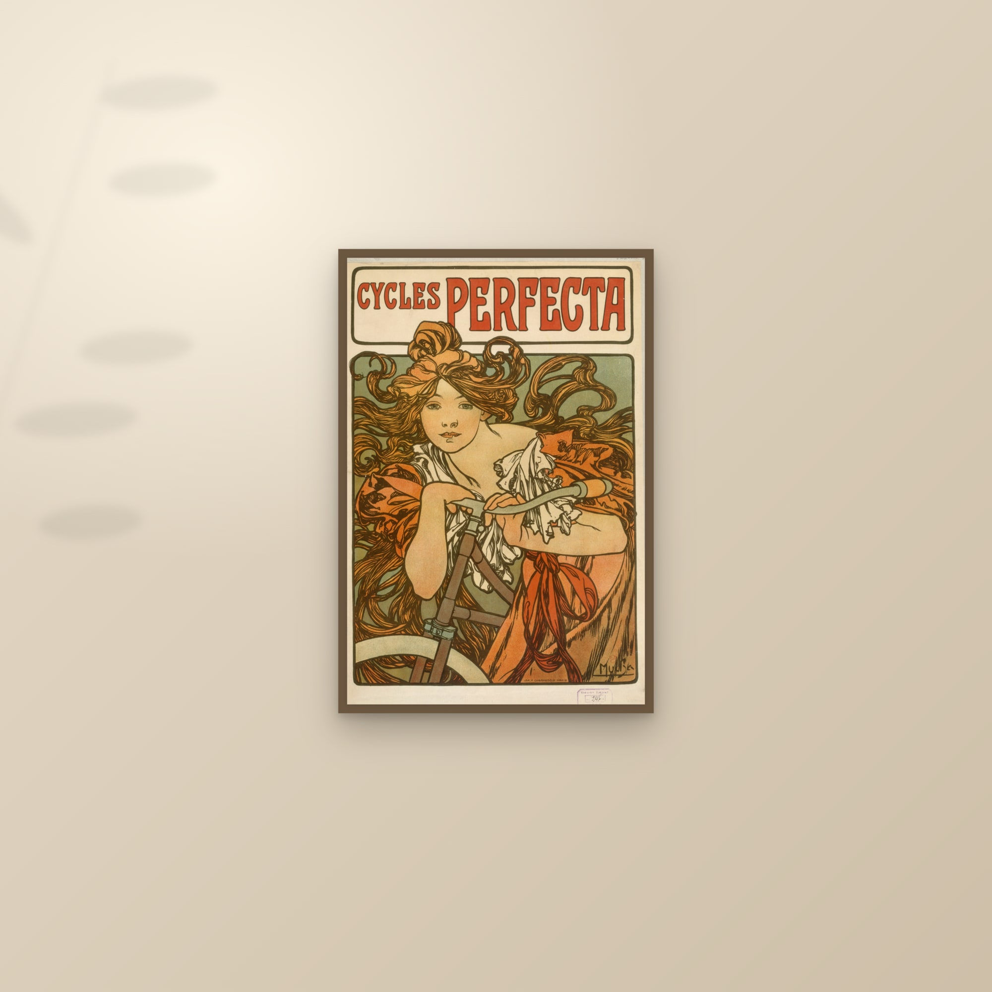 Cycles Perfecta (Full) — Full-Bleed Edition — framed and styled on a sunlit wall