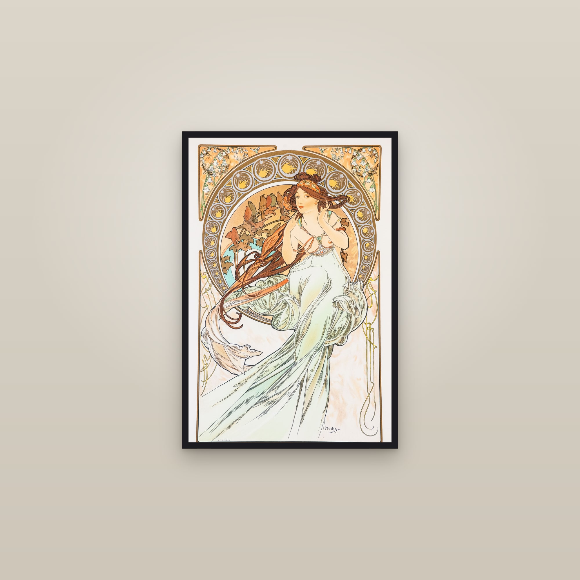 The Arts: Music (Full) — Full-Bleed Edition — framed in a gallery setting