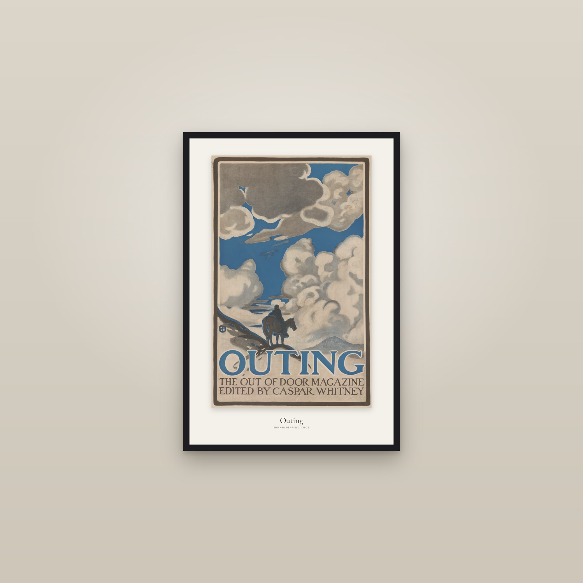 Outing — framed in a gallery setting