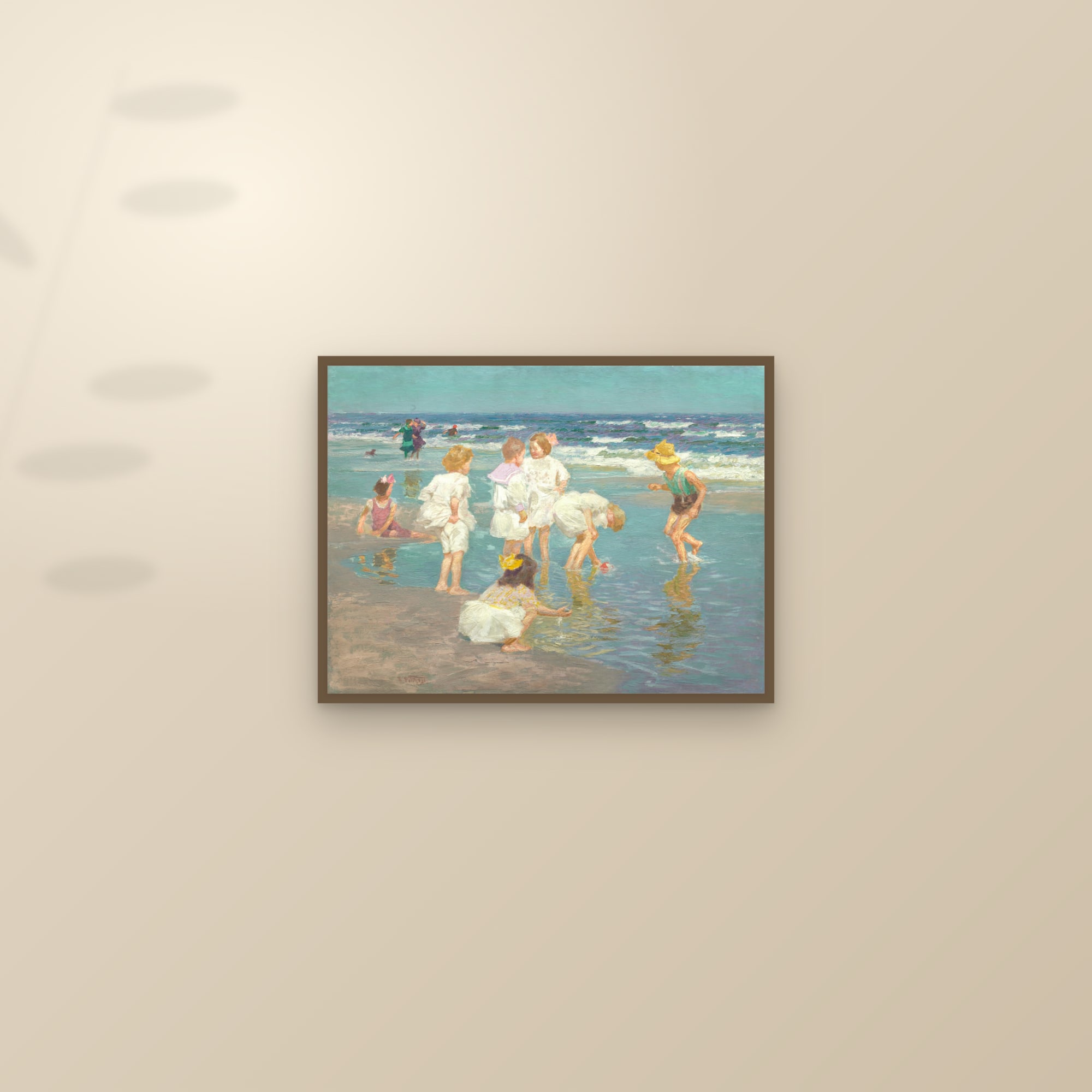 A Holiday (Full) — Full-Bleed Edition — framed and styled on a sunlit wall