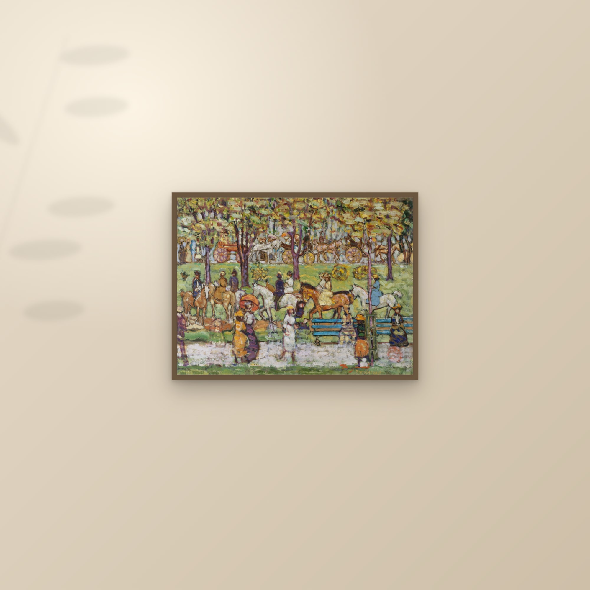 Central Park (Full) — Full-Bleed Edition — framed and styled on a sunlit wall