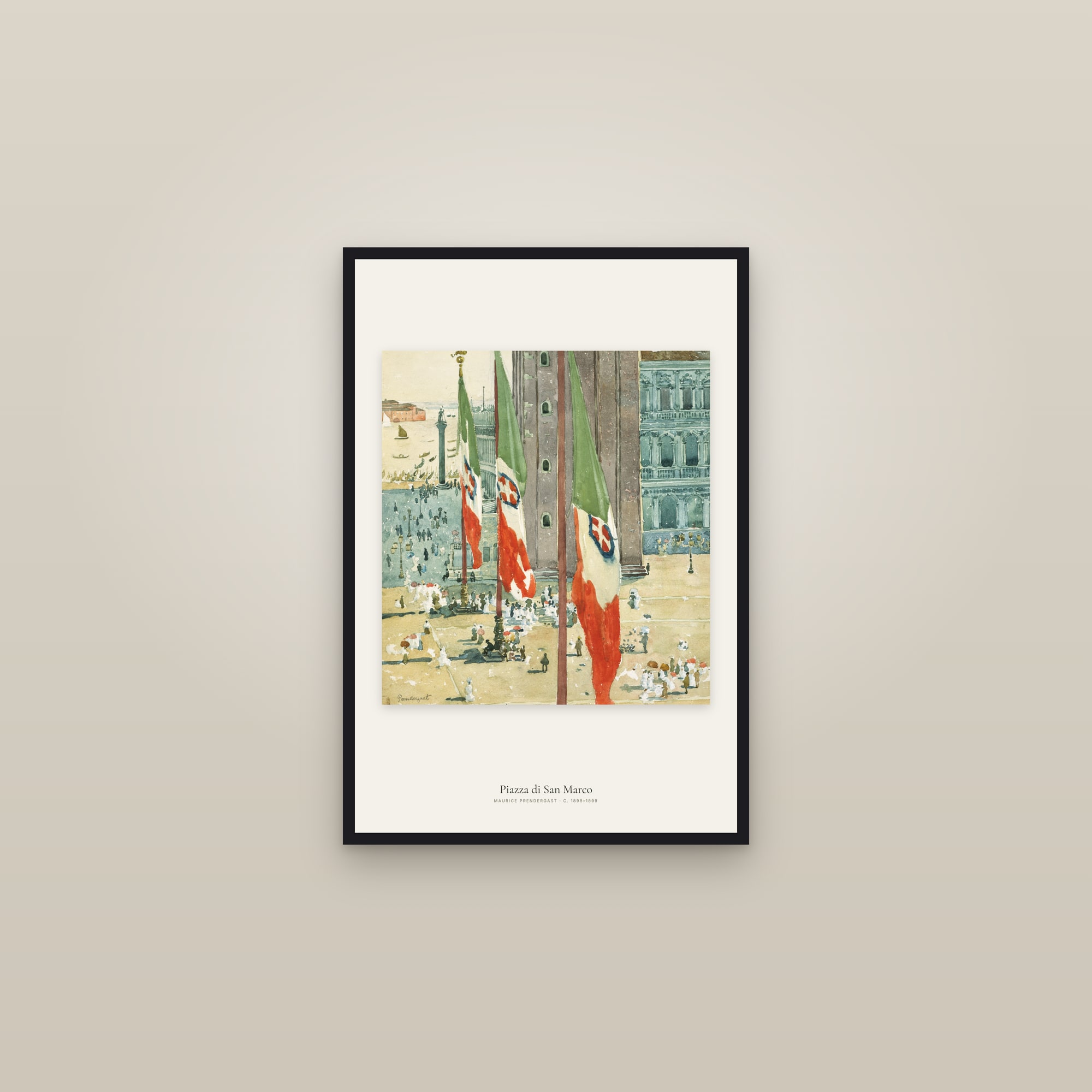 Piazza di San Marco — framed in a gallery setting