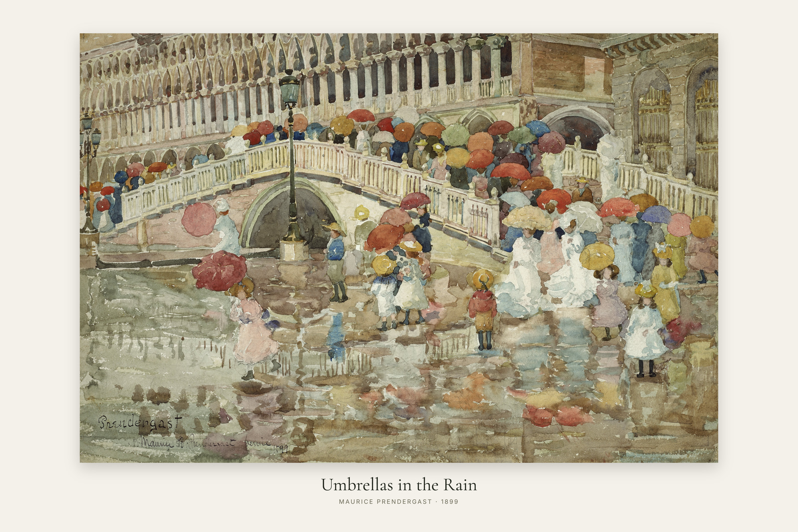 Umbrellas in the Rain